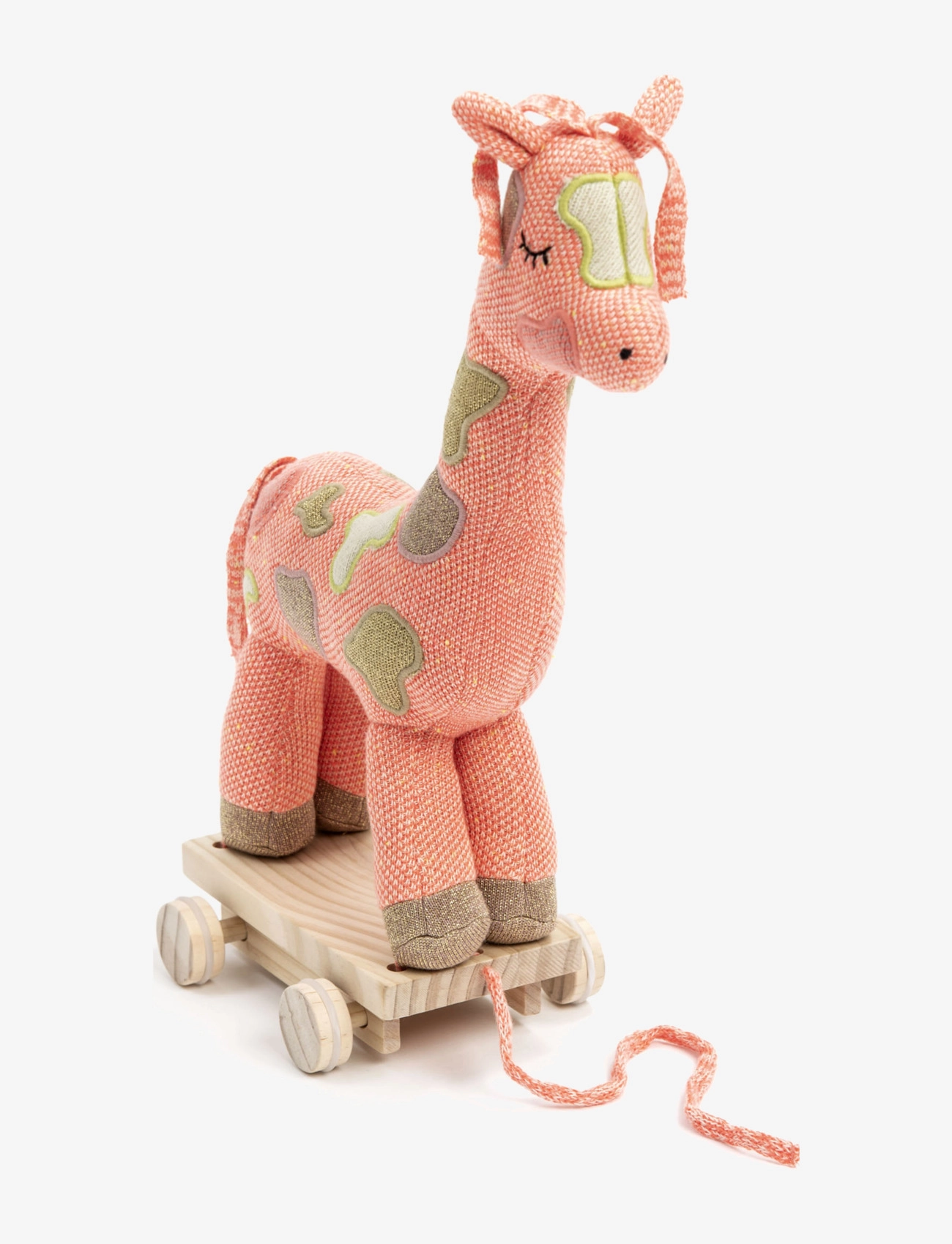 Smallstuff Pull along giraffe, multi girl - Babyprodukter - MULTI COLORED / multi