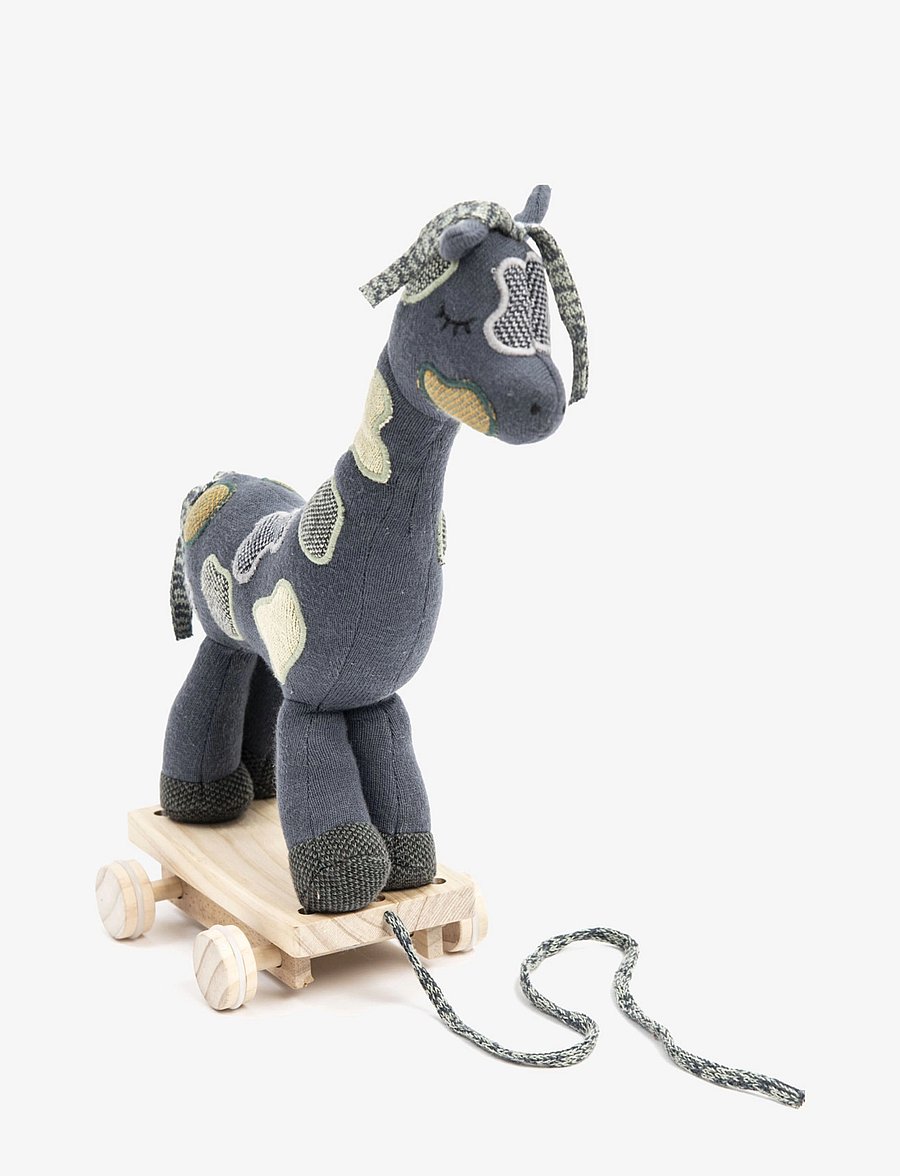 Smallstuff - Pull along giraffe, multi boy - ziehspielzeug - multi colored - 0