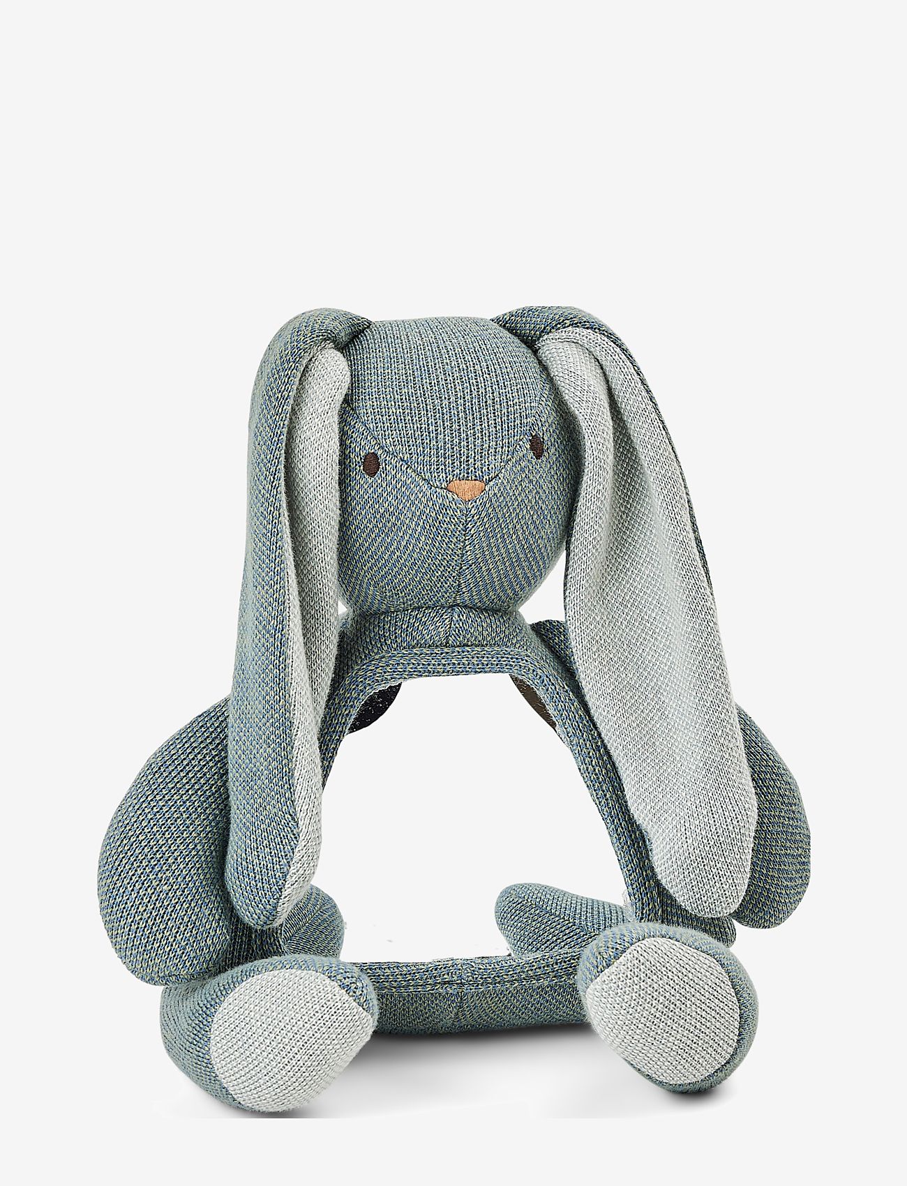 Smallstuff - Activity rabbit with mirror, soft blue and green - blue - 0