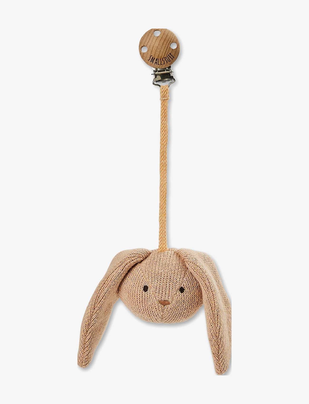 Stroller deco, rabbit, rose peach knit