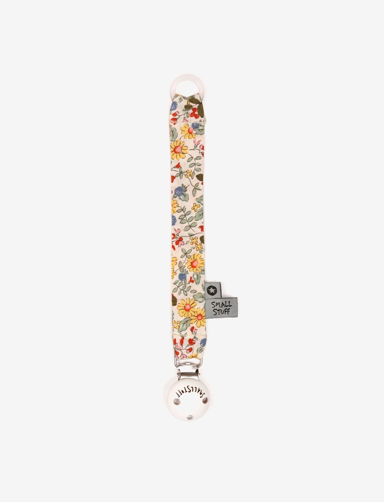 Smallstuff - Fabric dummychain, soft yellow/ green flower - yellow/green - 0