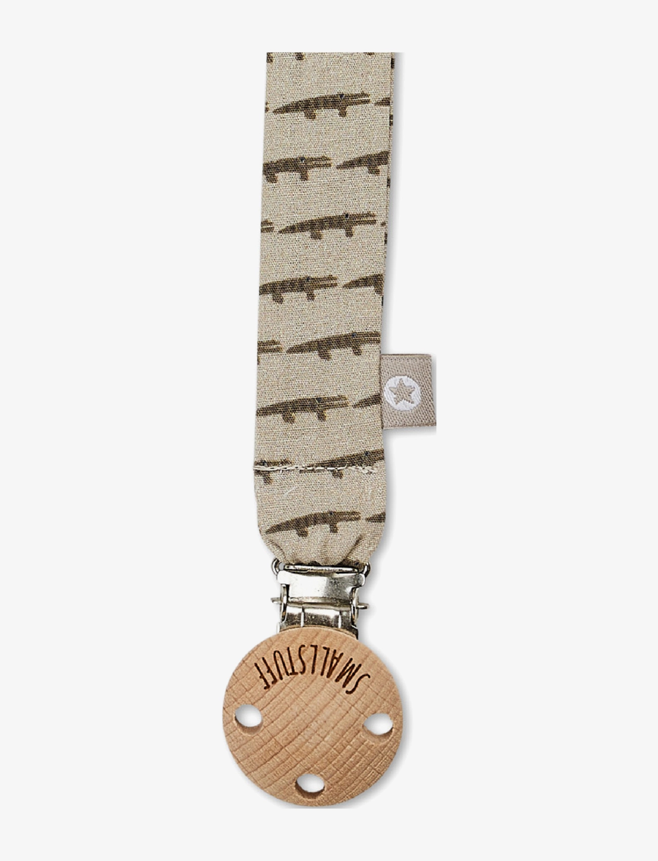 Smallstuff - Dummystring, fabric, crocodile - beige - 1