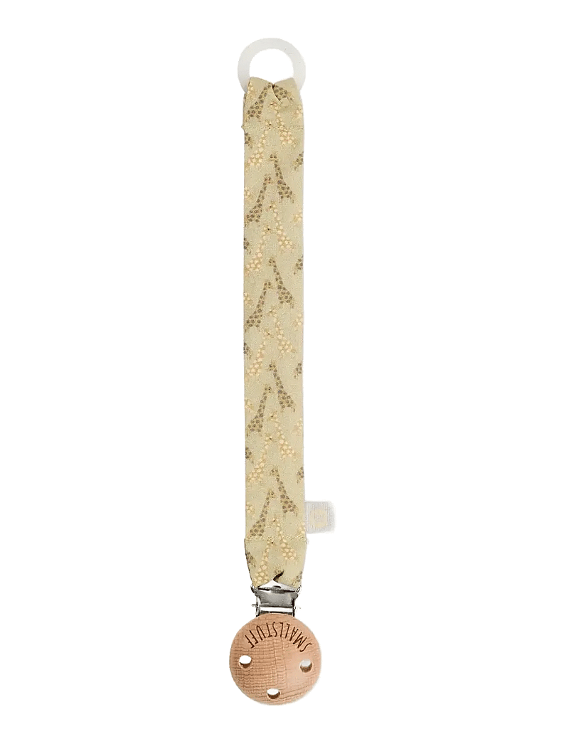 Smallstuff - Dummystring, fabric, sandy giraffe - schnullerband - sandy - 0
