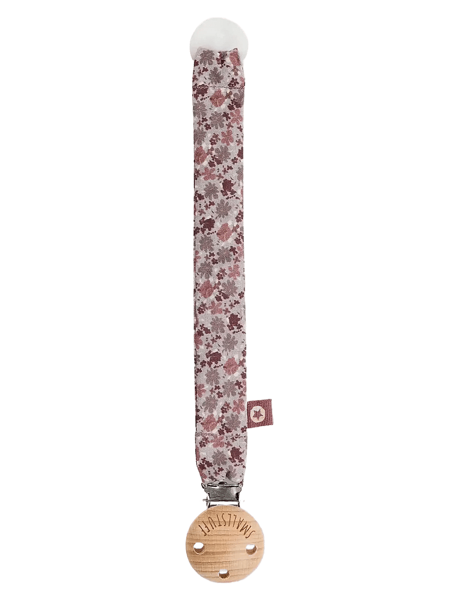 Smallstuff - Dummystring, fabric, dark rose mini flowers - lutiketid - dark rose - 1