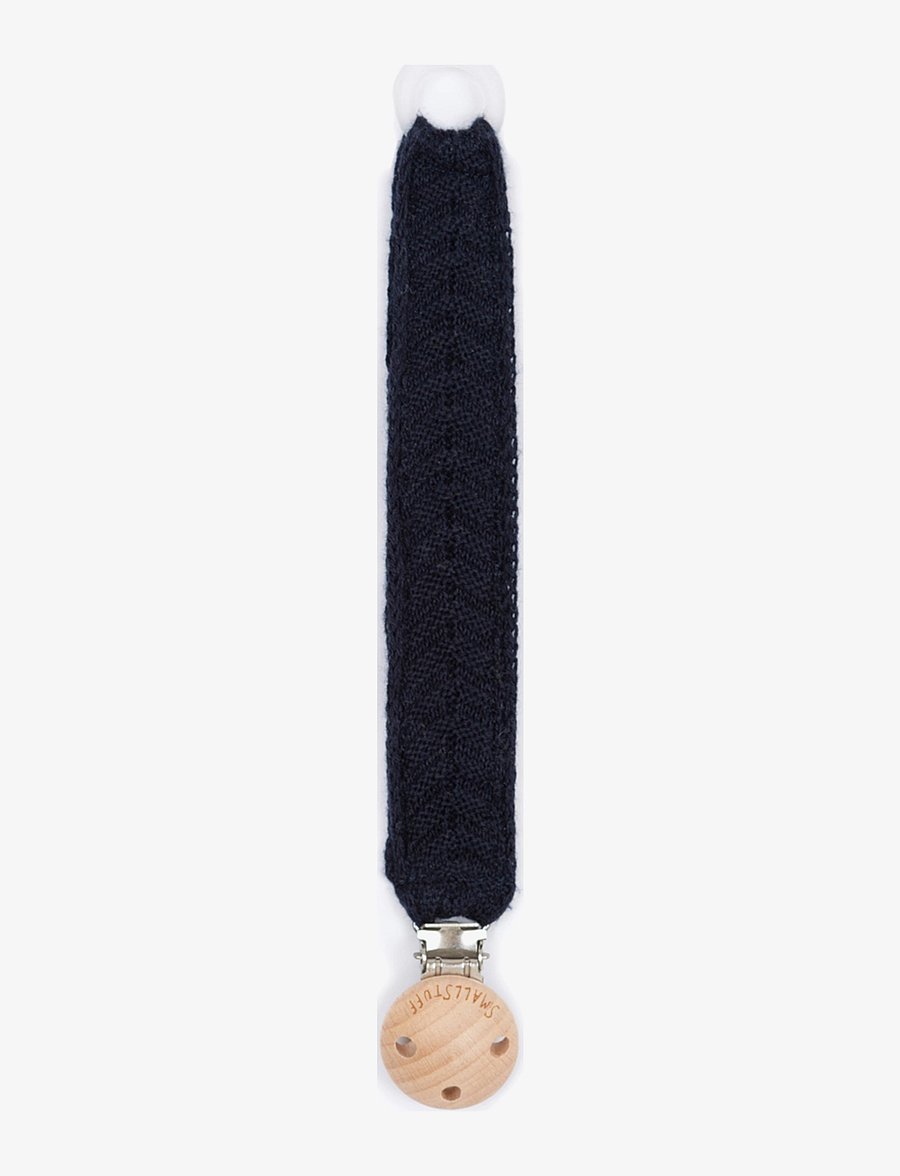 Smallstuff - Dummychain, fishbone, Navy - schnullerband - navy - 0