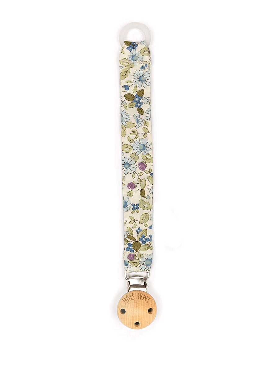 Smallstuff - Fabric dummychain, nature/ white flower - die niedrigsten preise - blue/green - 0