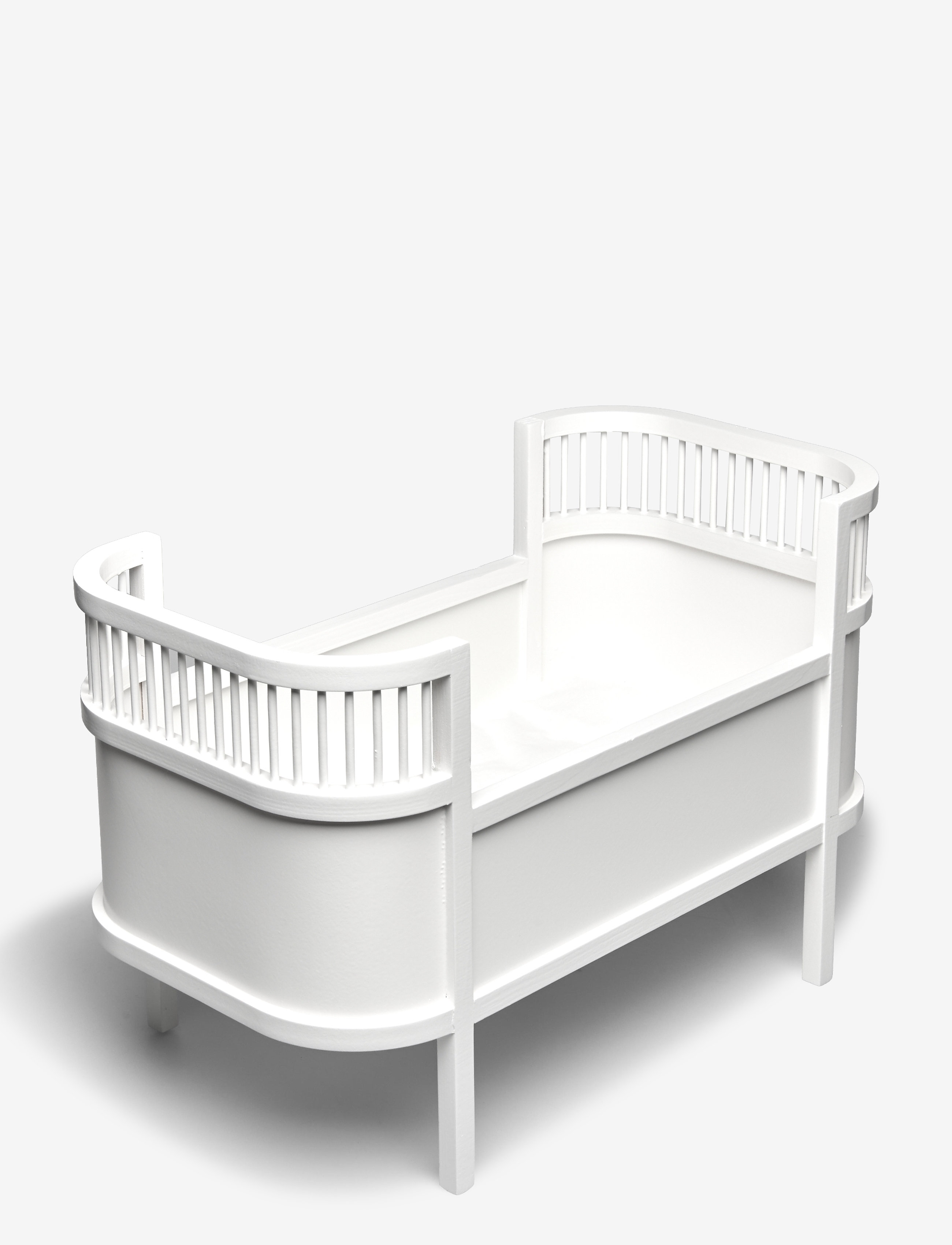 SMALLSTUFF Rosaline Doll Bed, Weiß Weiß - 53X 28X 35CM - Kinder