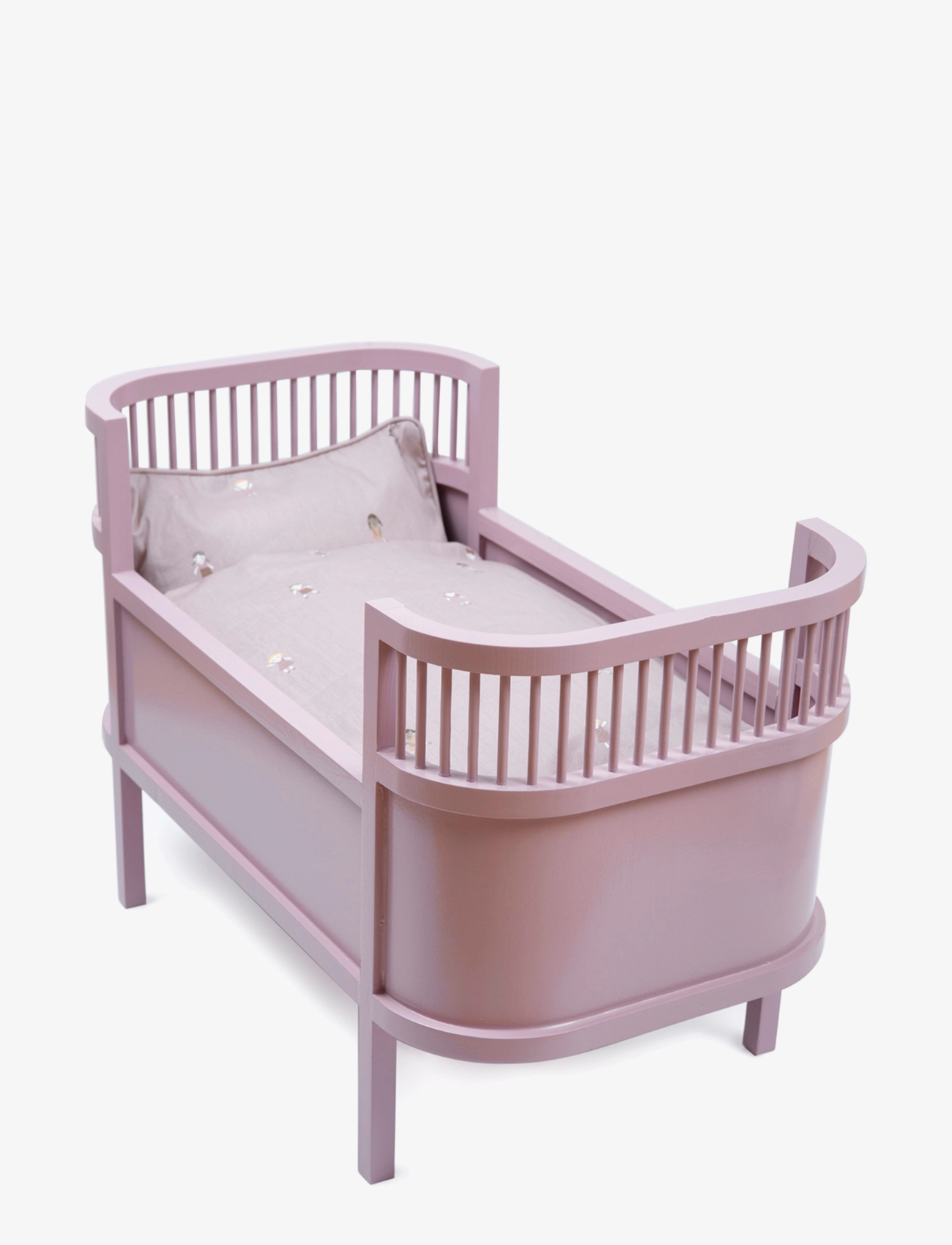 Smallstuff Rosaline Doll Bed, Powder, 53X 28X 35, Dolls & Accessories, Rosa - Beds, Kinder