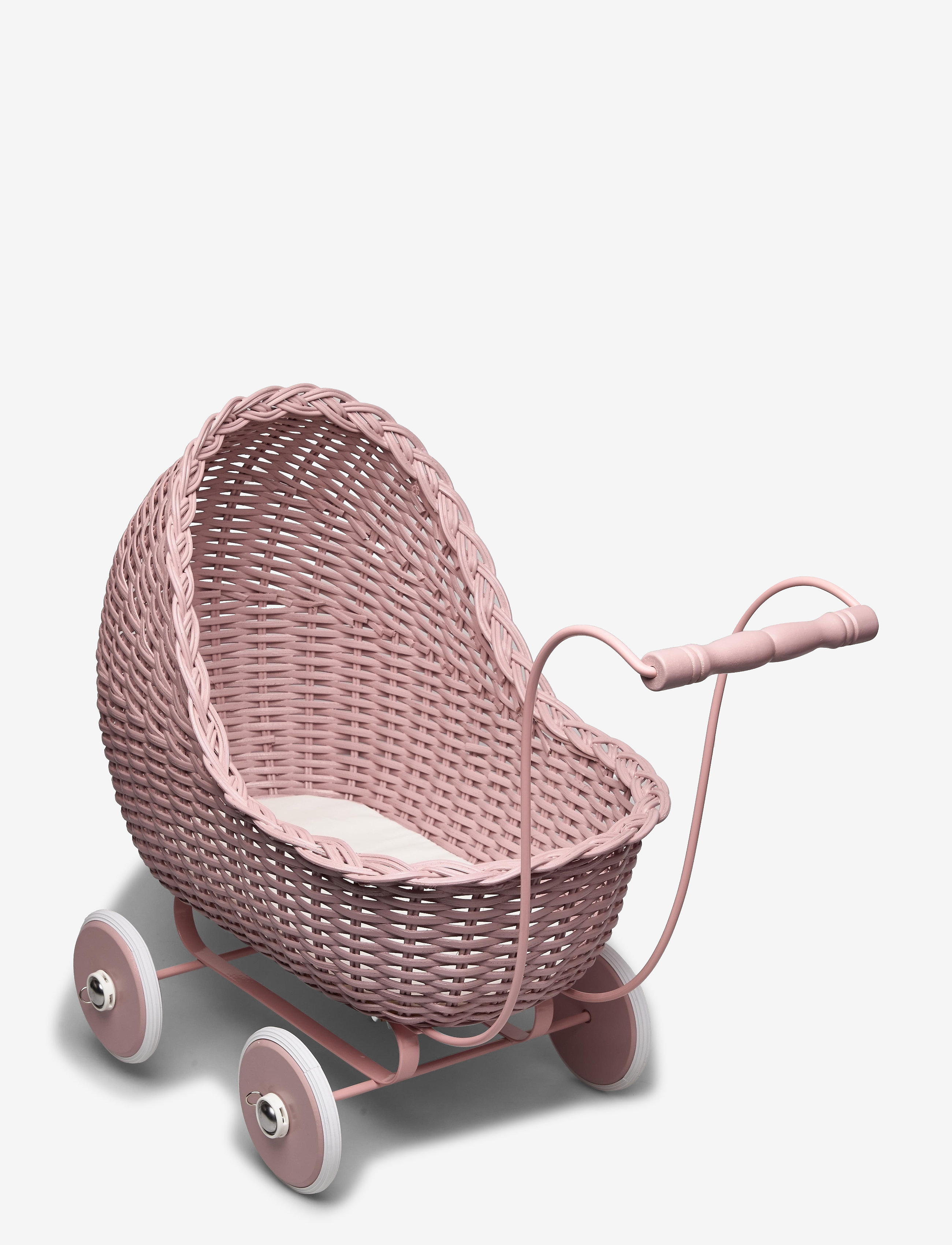 SMALLSTUFF Dolls Stroller, Powder Pink - 53X 35X 32CM - Kinder