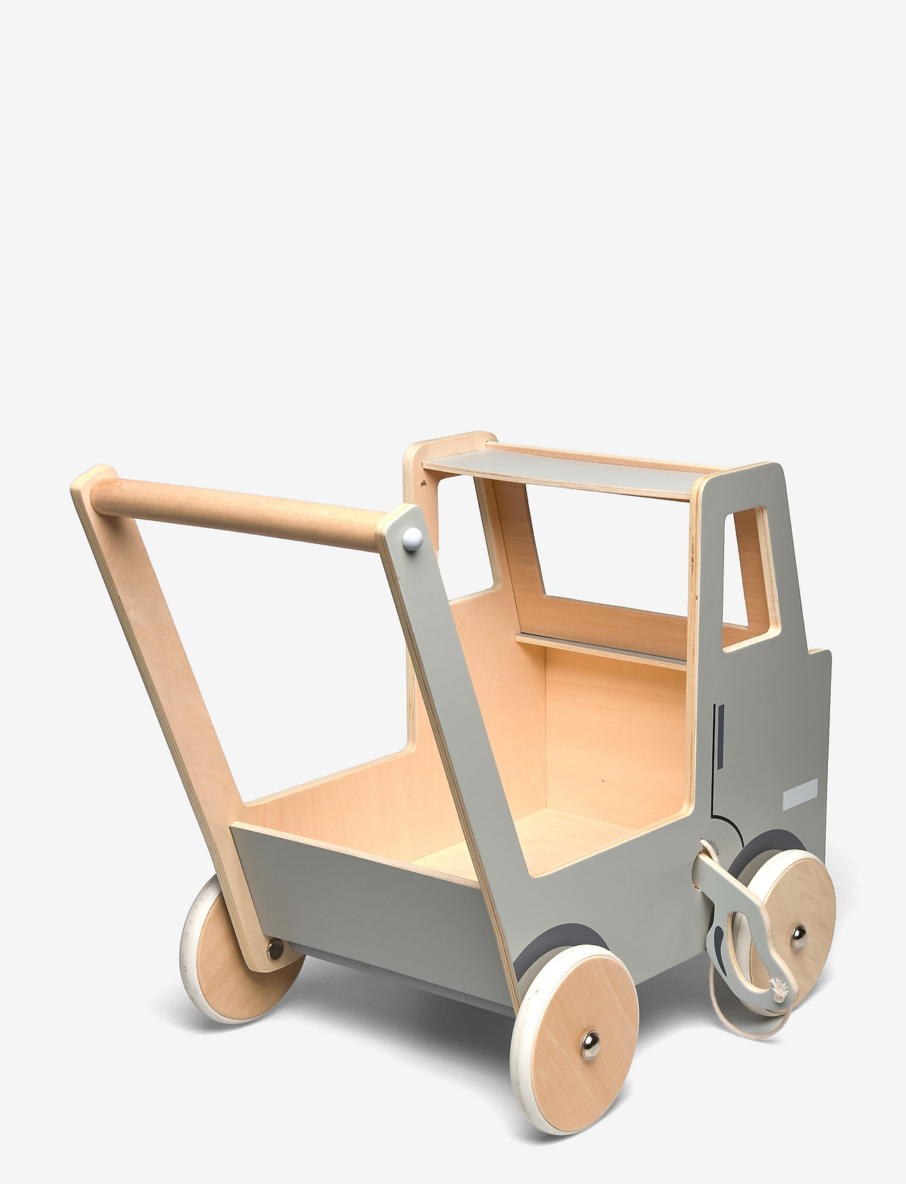 Smallstuff - Truck Walker, grey, wooden - lauflernhilfen - grey - 1
