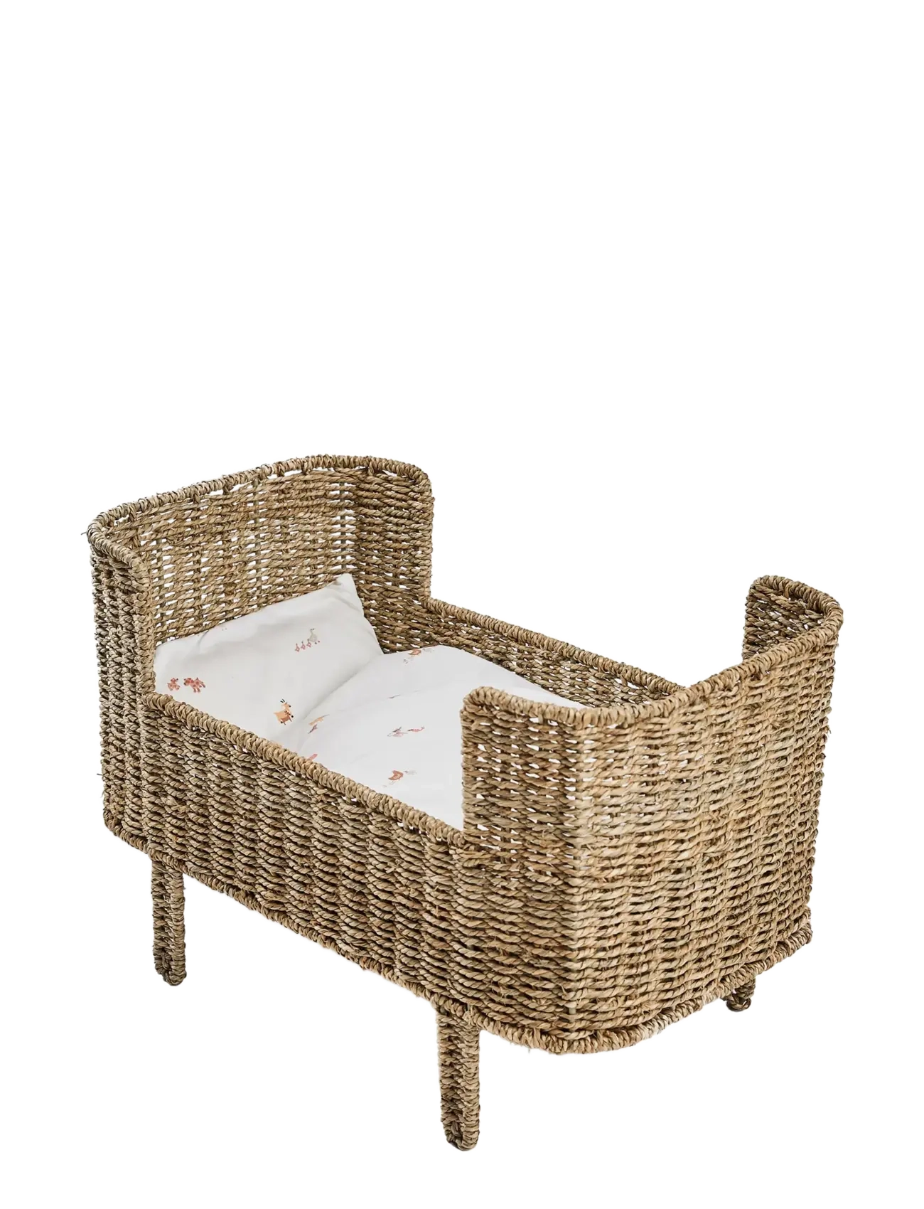 Smallstuff Rosaline doll bed, natural seagrass - Docksängar - NATURAL / beige