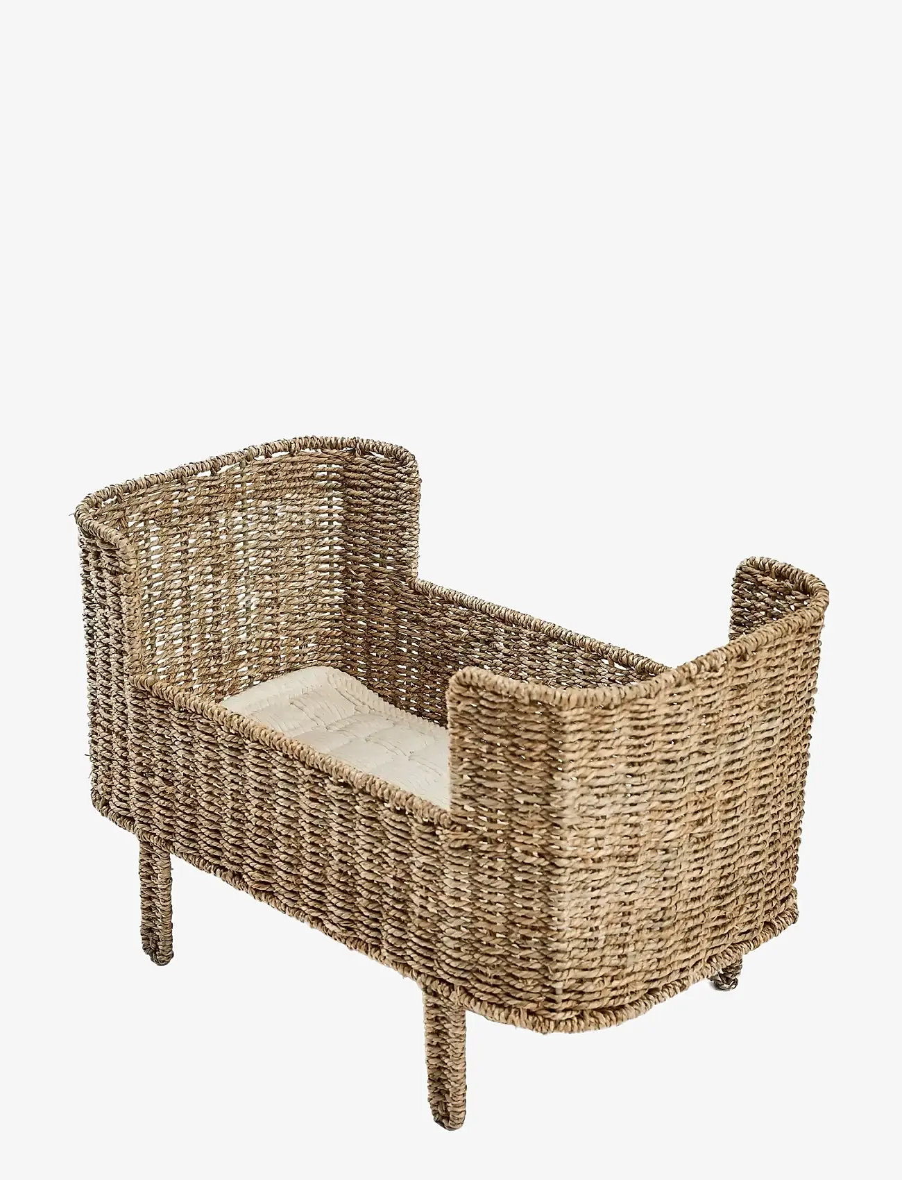Smallstuff - Rosaline doll bed, natural seagrass - docksängar - natural - 1