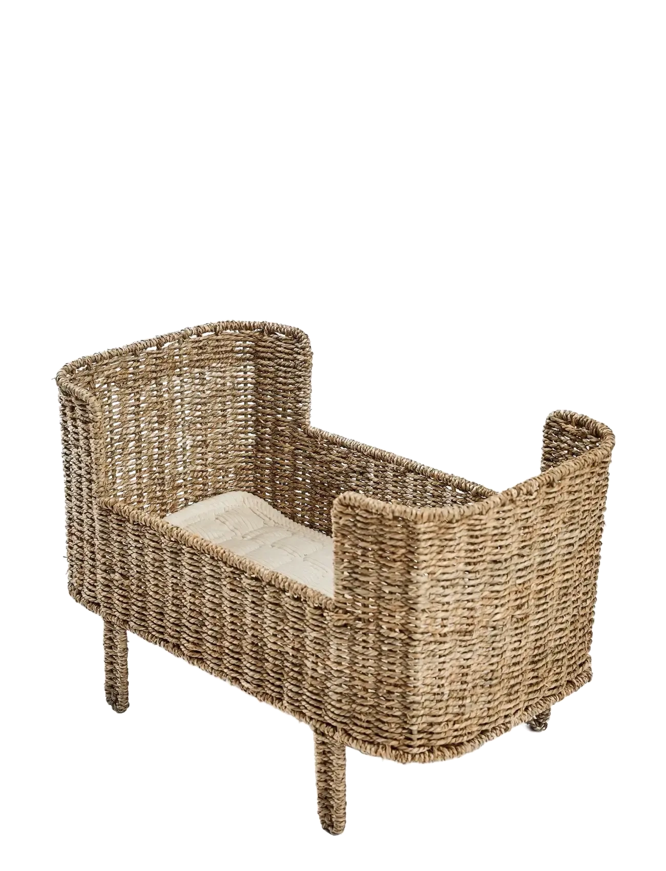Smallstuff - Rosaline doll bed, natural seagrass - puppenbetten - natural - 1