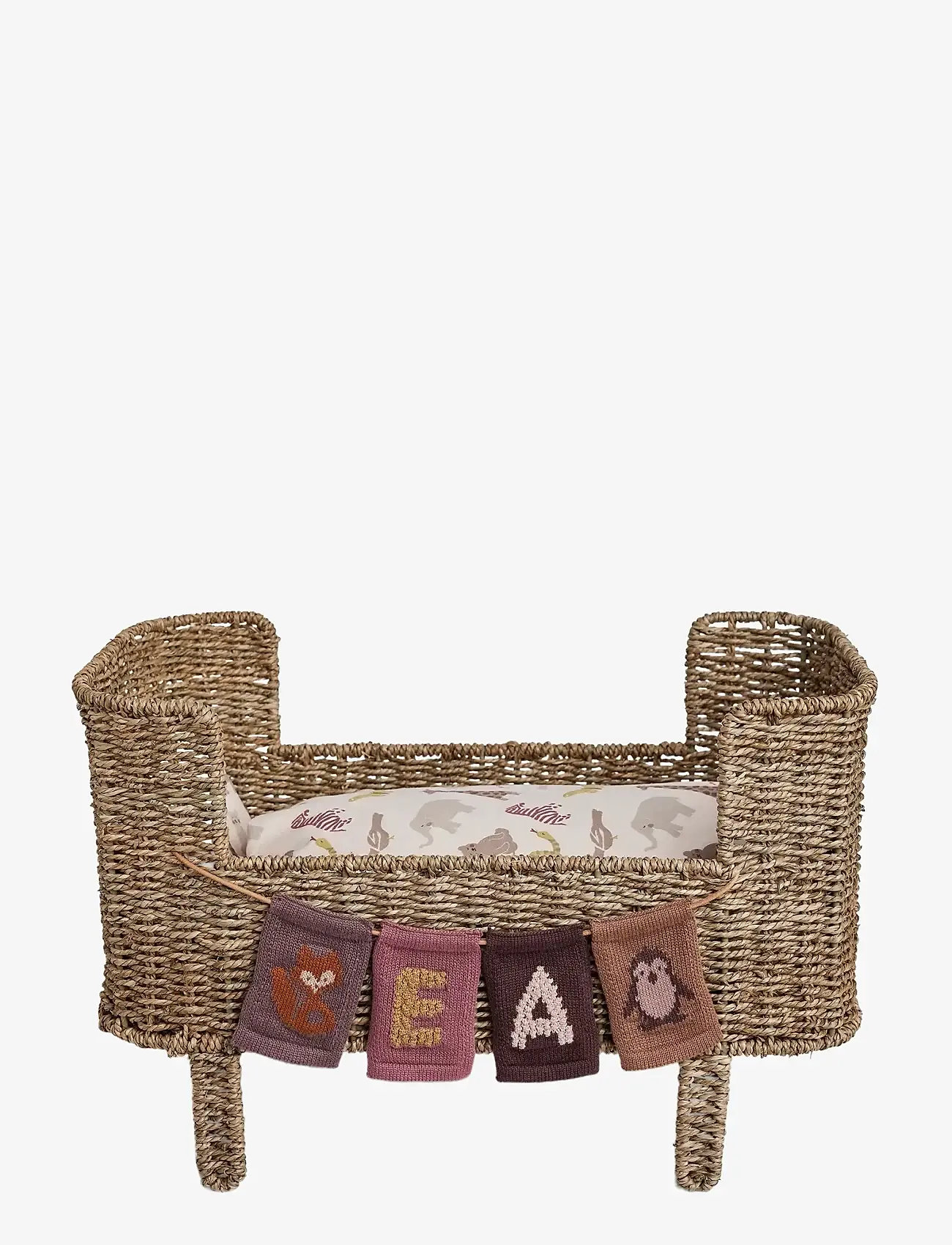 Smallstuff - Rosaline doll bed, natural seagrass - docksängar - natural - 2