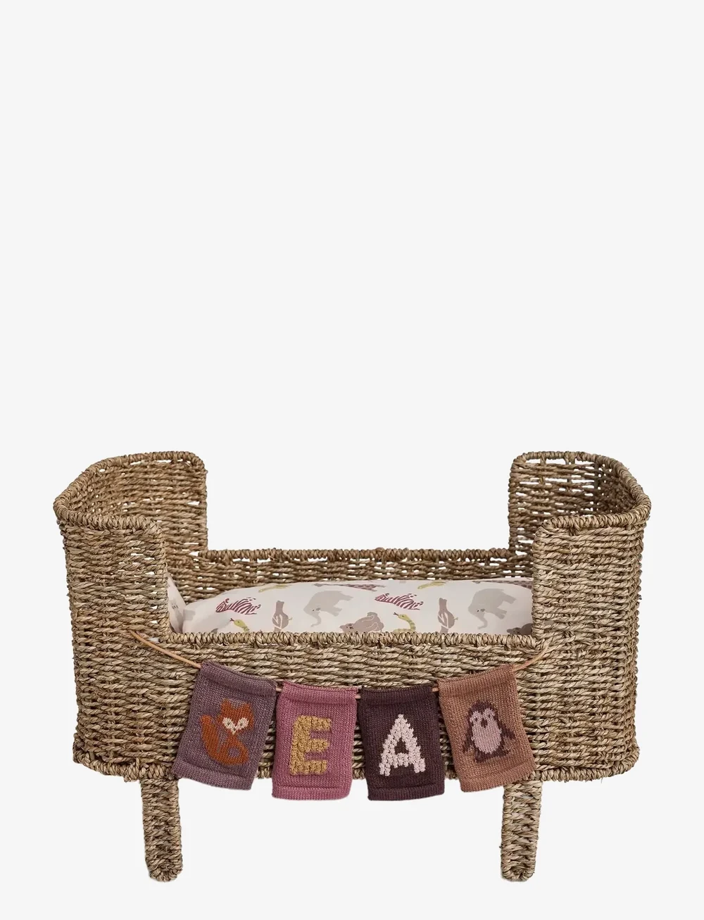 Smallstuff - Rosaline doll bed, natural seagrass - dukkesenge - natural - 2