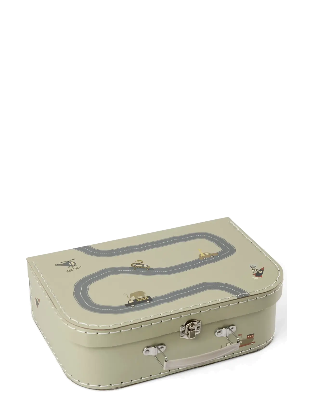 Smallstuff - Suitcase set L, M, S, safari animals and engines - rejse - blue mix - 1