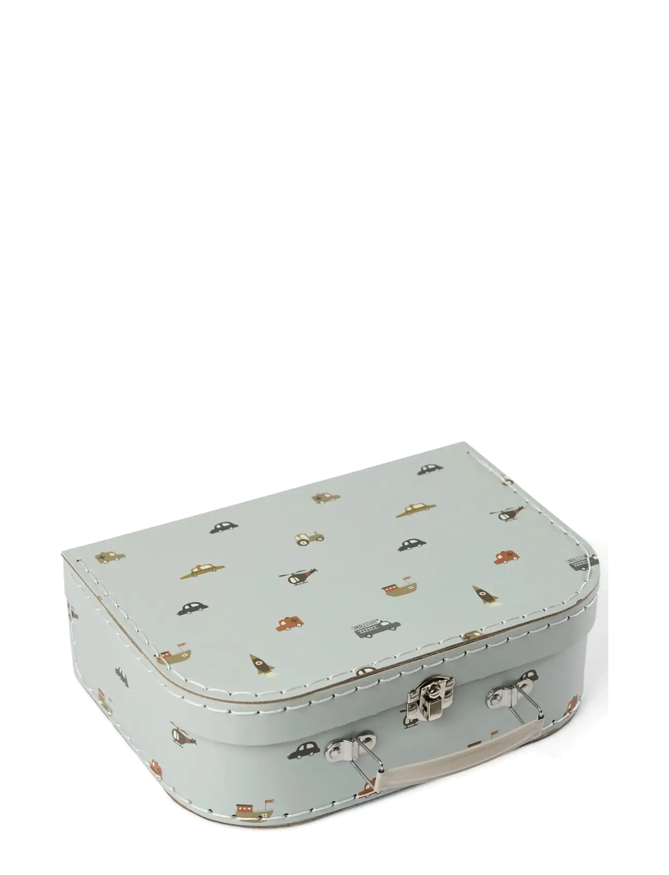 Smallstuff - Suitcase set L, M, S, safari animals and engines - rejse - blue mix - 2