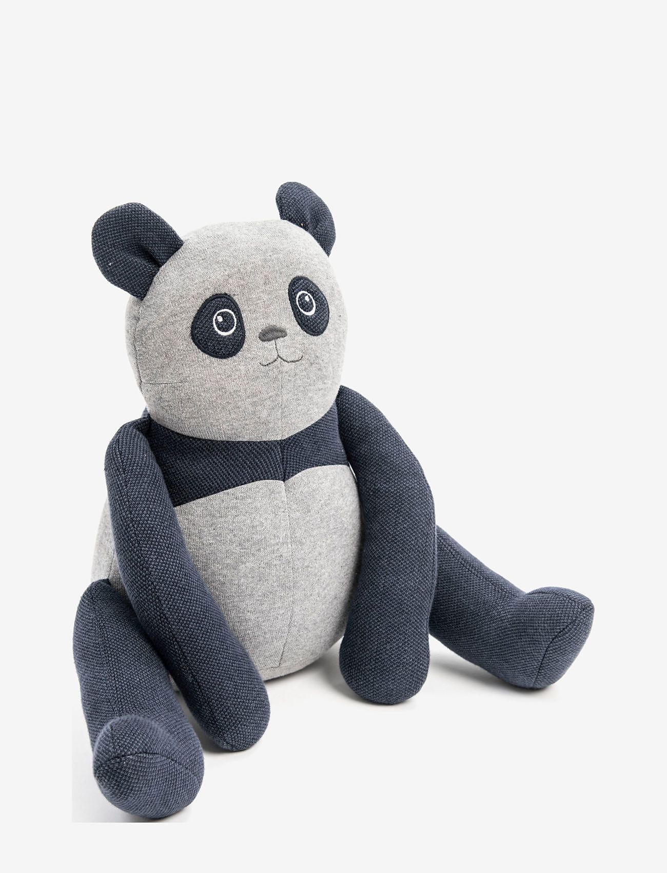 Smallstuff - Toy/ Sitting cushion panda, denim - laveste priser - denim - 0