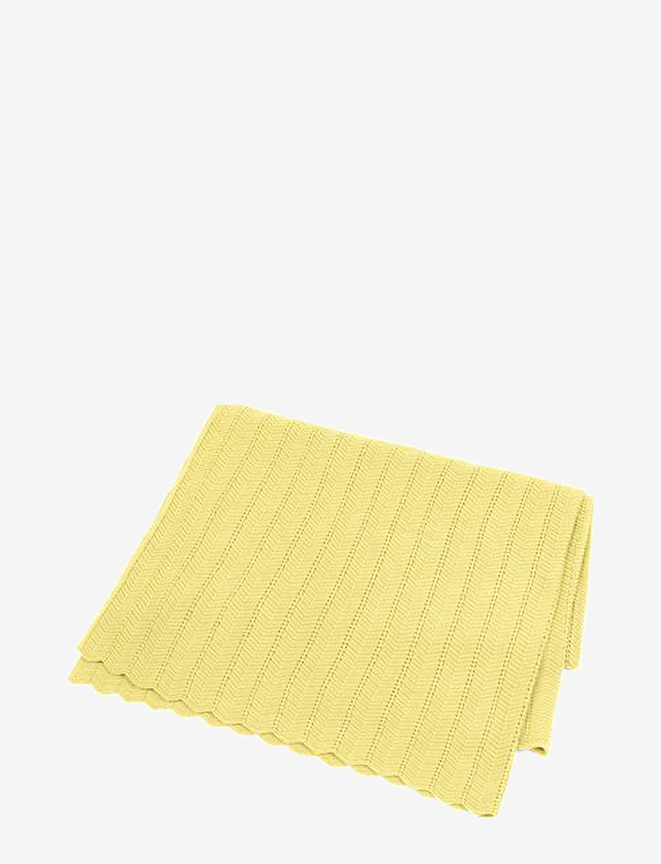 Smallstuff - Baby blanket, fishbone, Soft yellow - babytæpper - soft yellow - 1