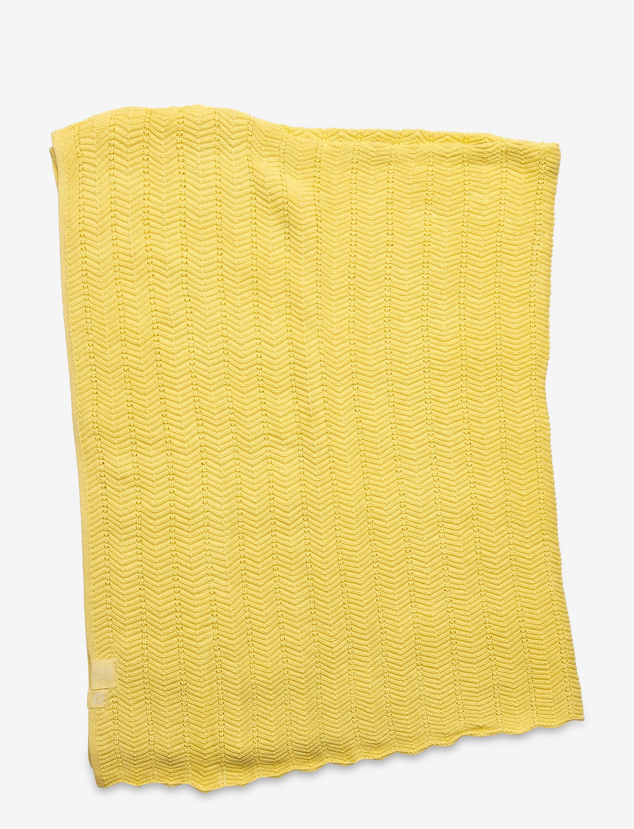 Smallstuff - Baby blanket, fishbone, Soft yellow - die niedrigsten preise - soft yellow - 1