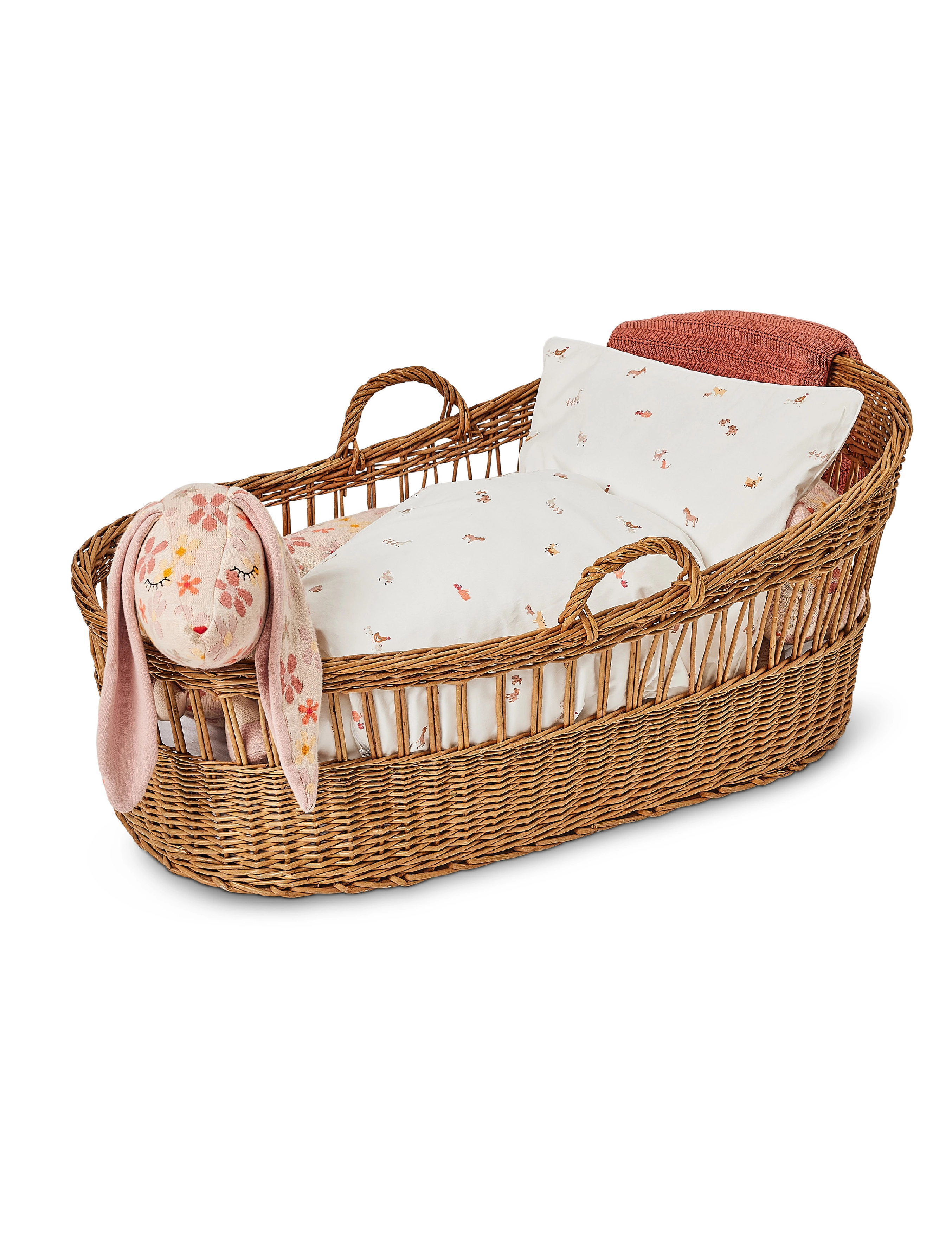 Smallstuff Baby Blanket, Fish Bone Knit, Rouge, One Size 19 cm, Pink, Babysøvn > Nusseklude, Børn