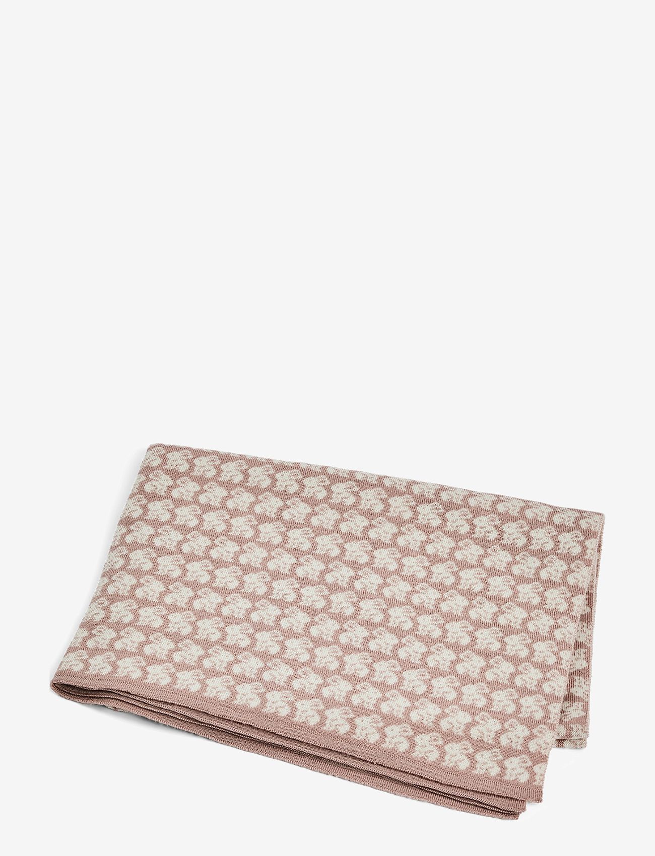 Smallstuff - Baby blanket AO rabbits, merino wool, powder - babytæpper - powder - 1