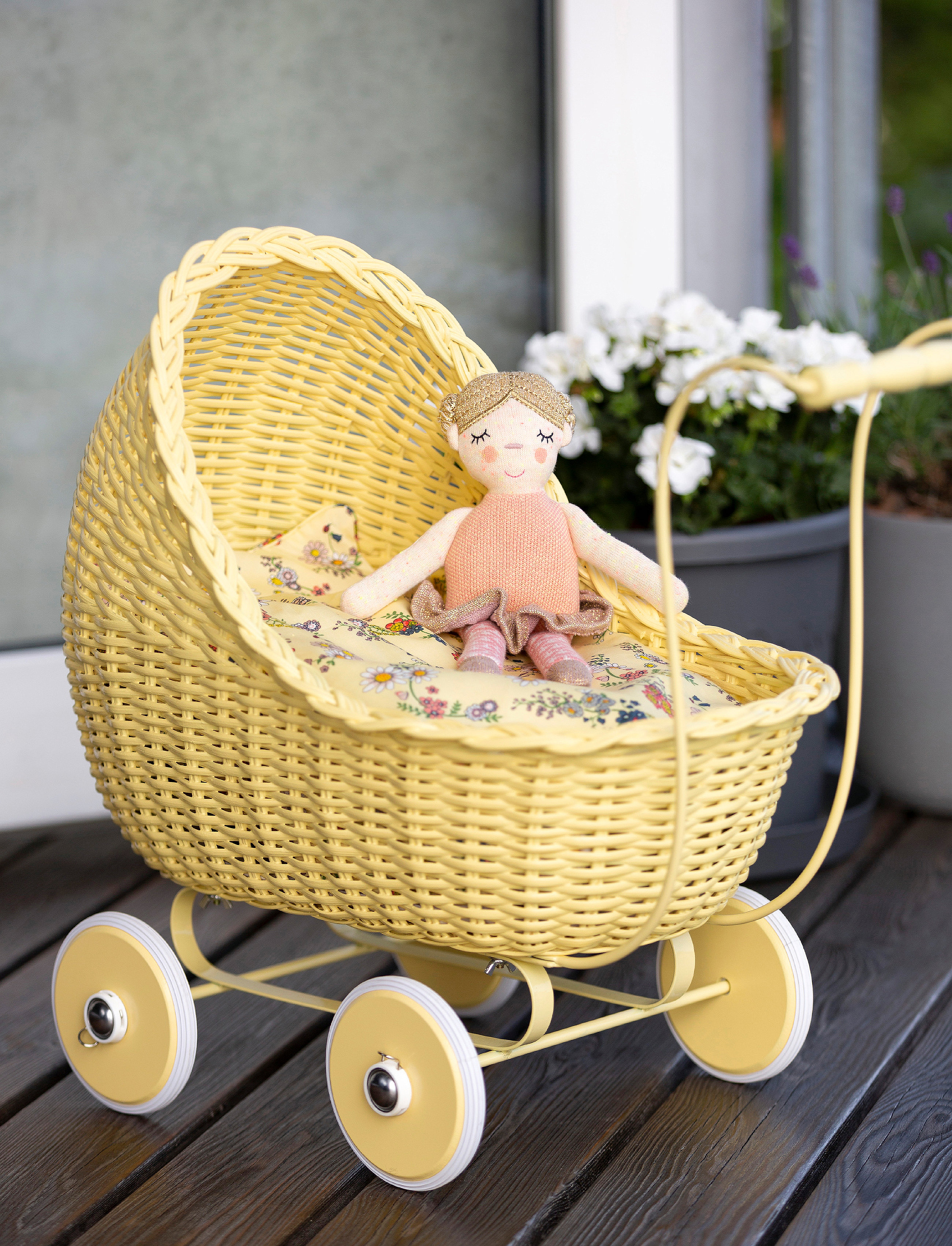 Smallstuff Bedding Doll, Multi Flower Garden, Børn, Doll Beds, Multi/mønstret, Str: 33X 24X 5CM