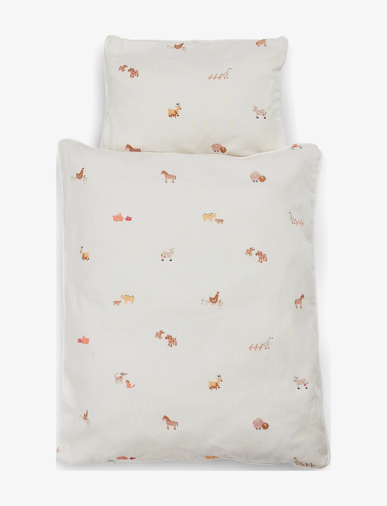 Smallstuff Bedding Farm Living, Peach, Doll, Bed Sæt, Creme, Str: ONE SIZE