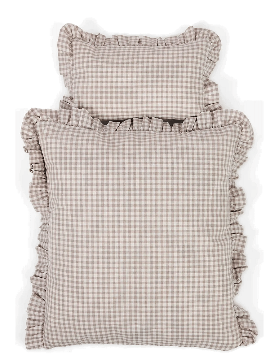 Smallstuff - Doll bedding, rose gingham - puppen-zubehör - sandy - 1