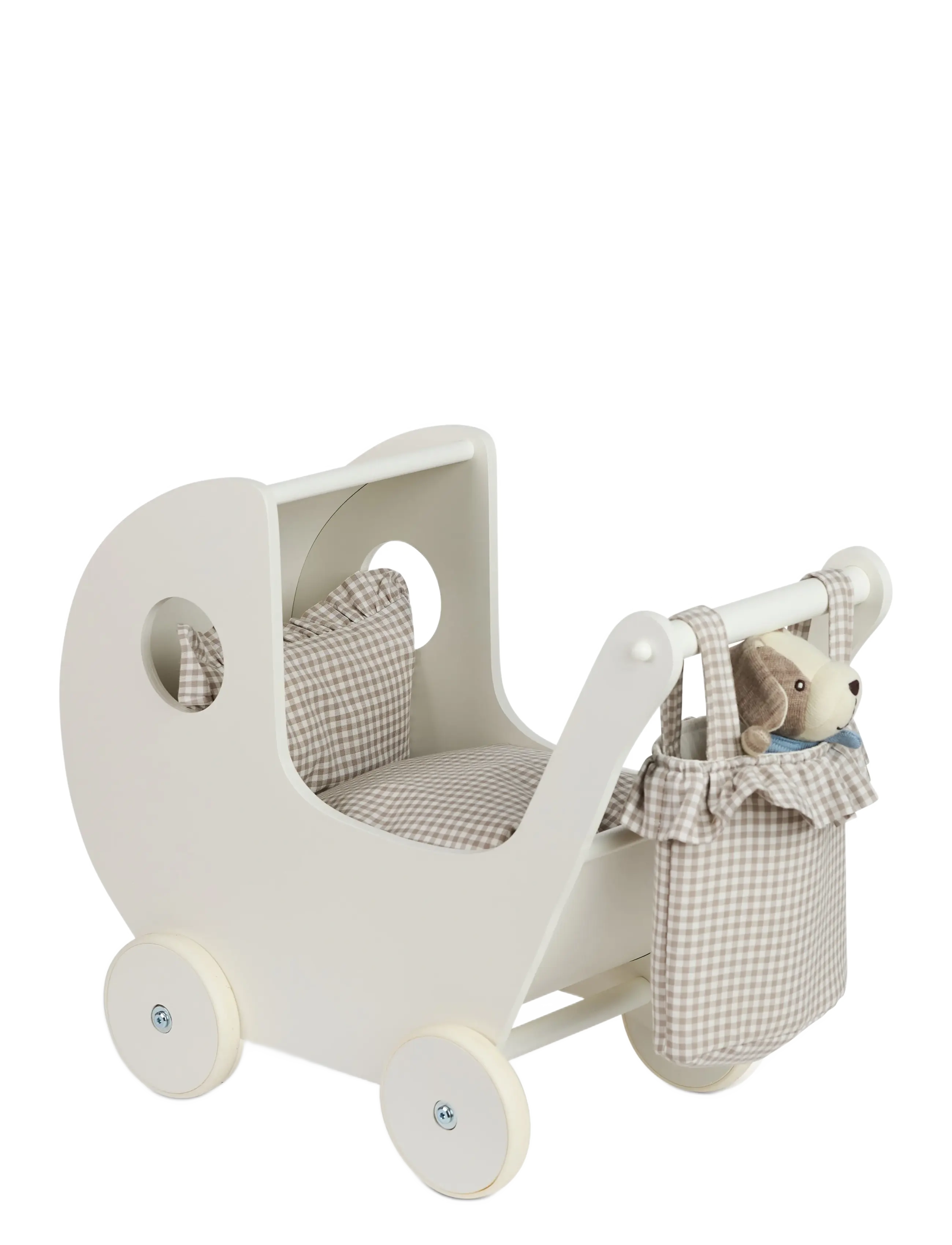 Smallstuff - Doll bedding, rose gingham - puppen-zubehör - sandy - 2
