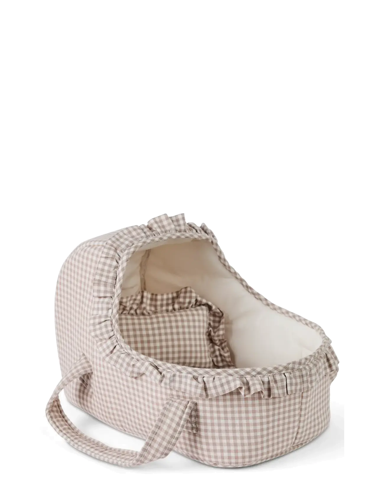 Smallstuff Doll Carrier, Pillow And Duvet, Hearts And Birds, Børn, Dolls Tilbehør, Beige, Str: ONE SIZE