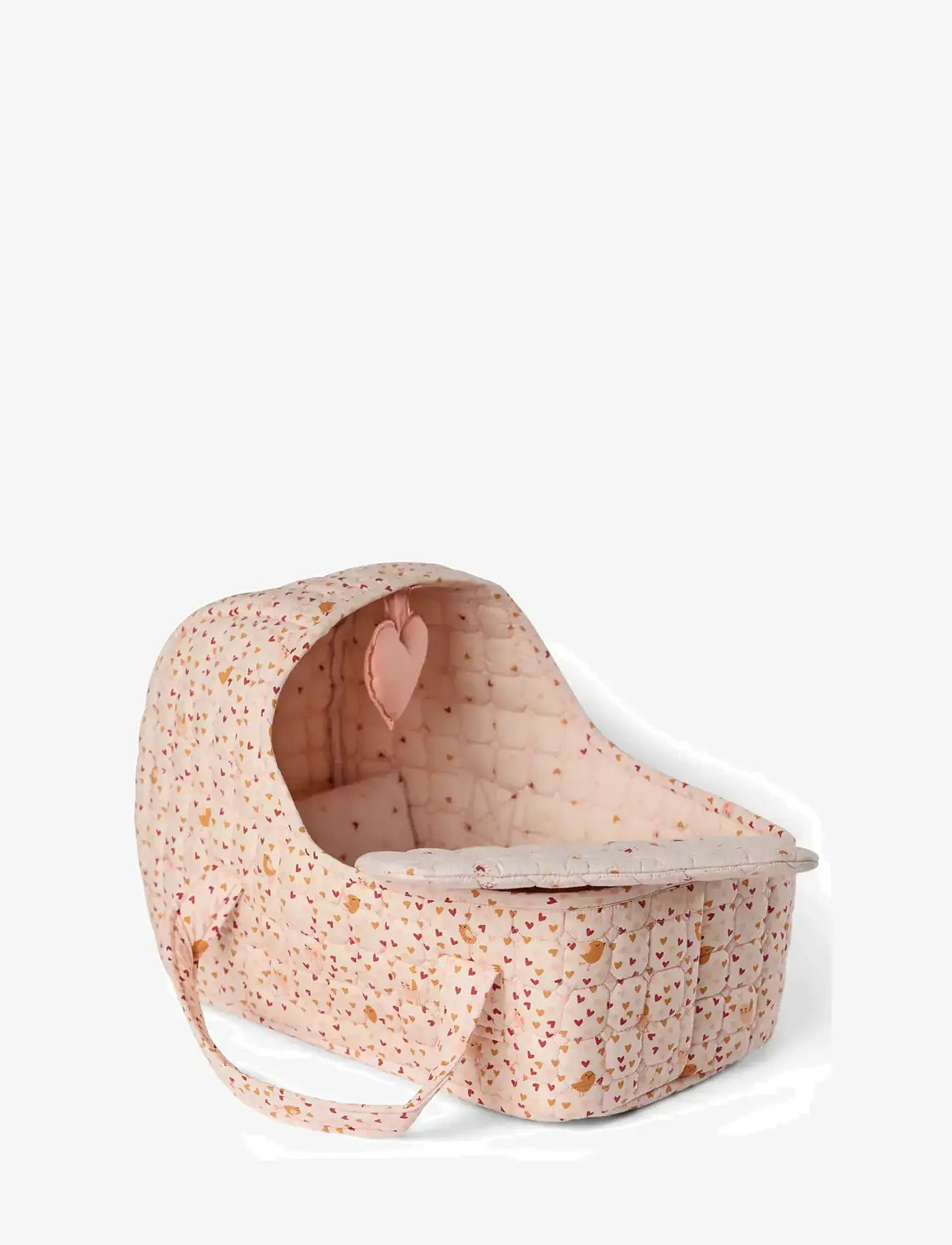 Smallstuff - Doll carrier, pillow and duvet, sandy - dukketilbehør - soft rose mix - 1
