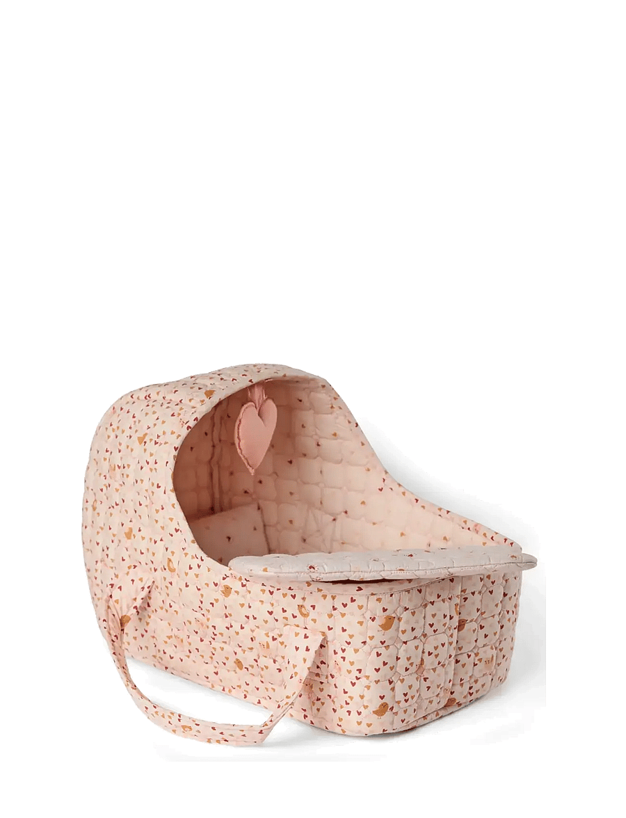 Smallstuff - Doll carrier, pillow and duvet, sandy - puppen-zubehör - soft rose mix - 1