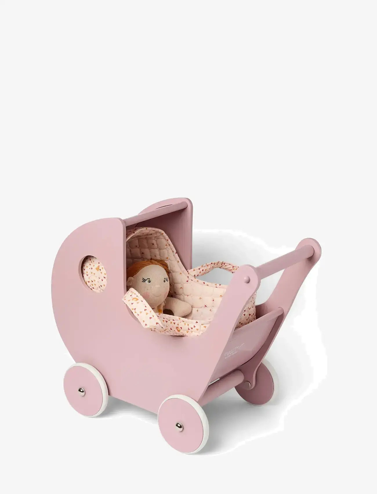 Smallstuff - Doll carrier, pillow and duvet, sandy - dukketilbehør - soft rose mix - 3