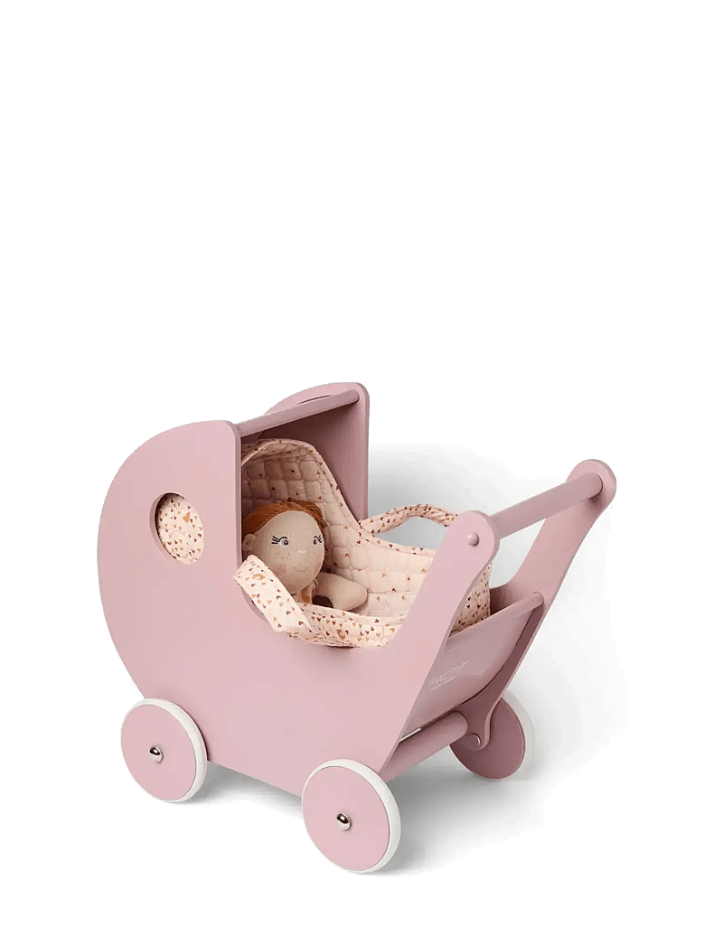 Smallstuff - Doll carrier, pillow and duvet, sandy - puppen-zubehör - soft rose mix - 3