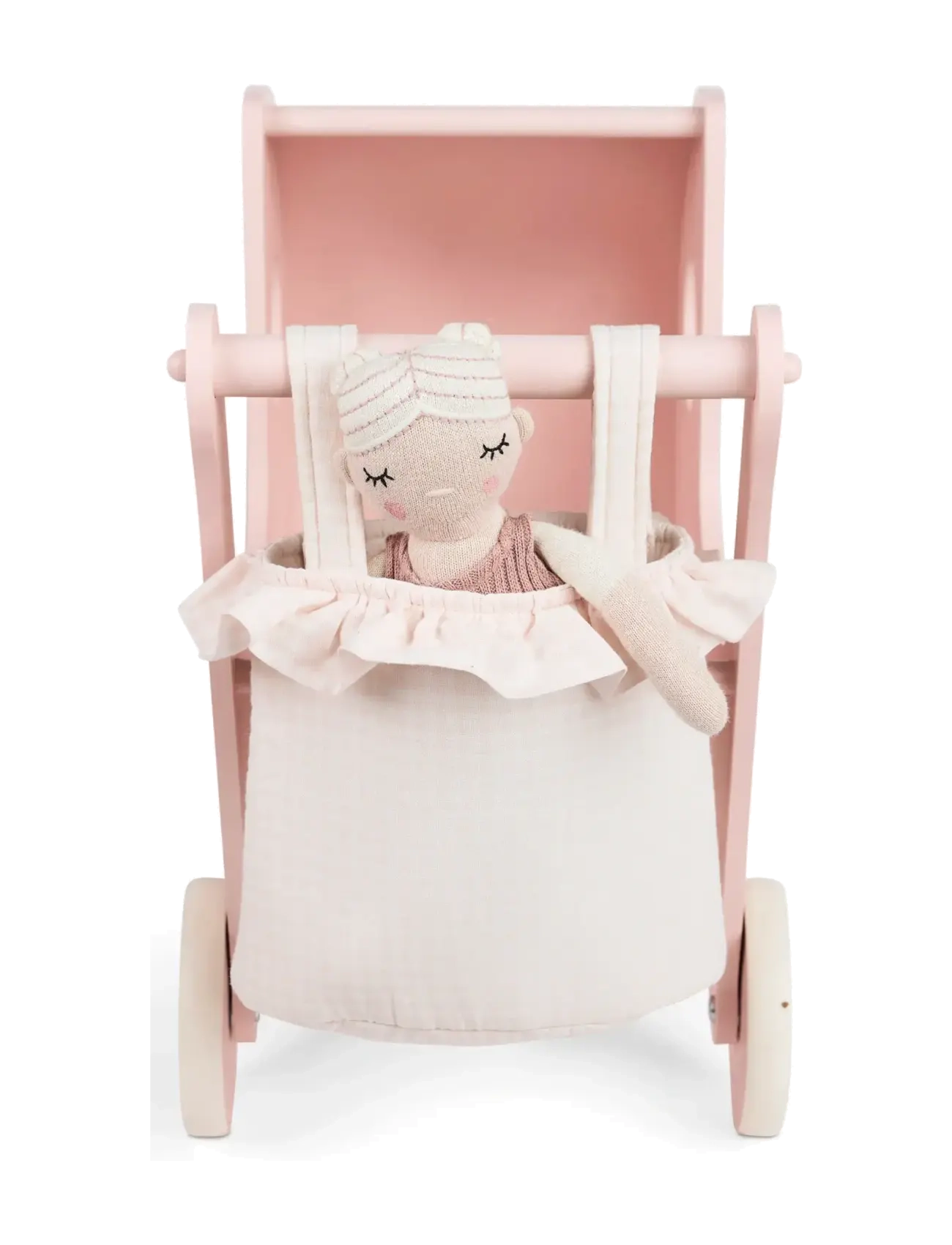 Smallstuff - Bag for stroller, rose gingham - puppen-zubehör - rose - 1