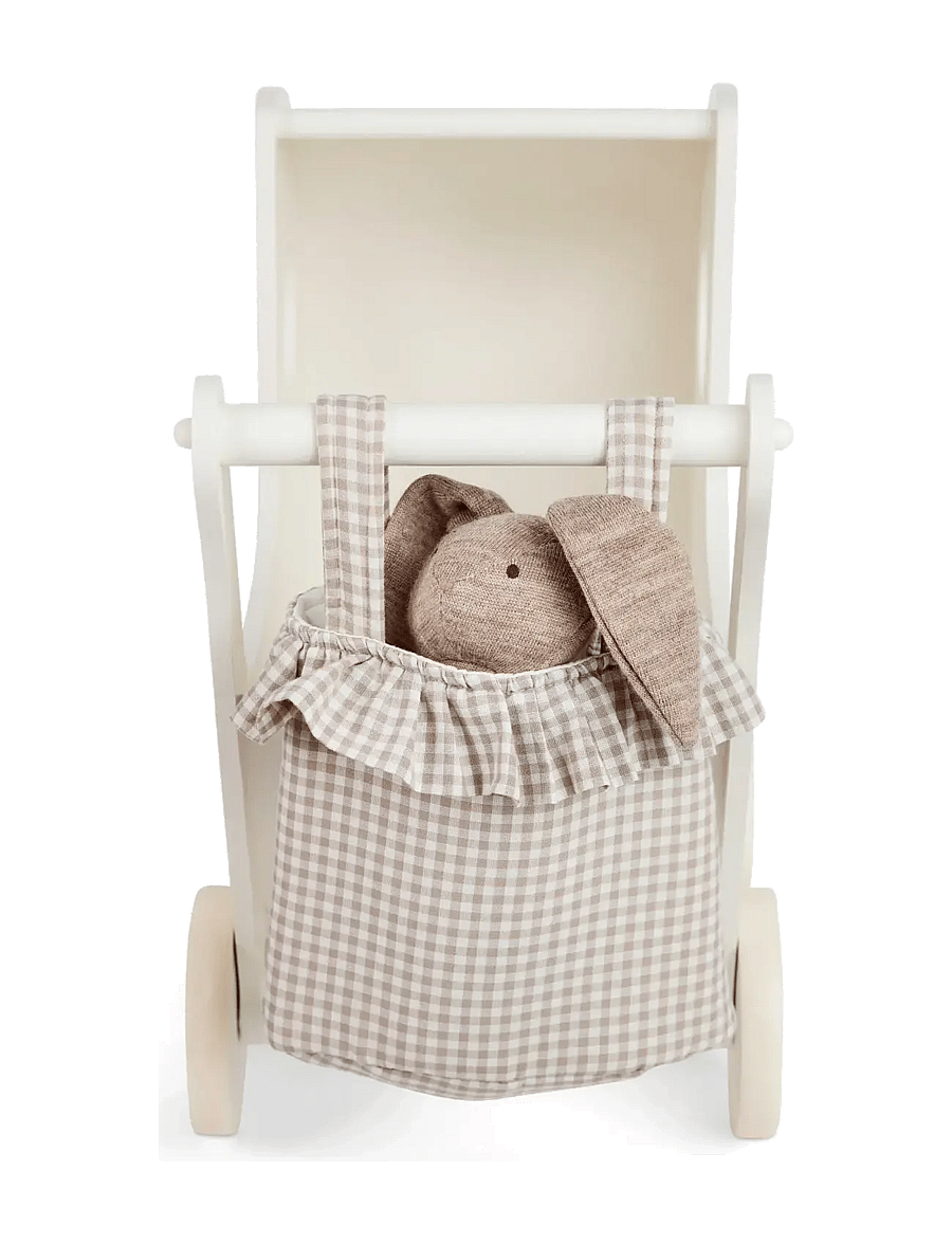 Smallstuff - Bag for stroller, rose gingham - puppen-zubehör - sandy - 1