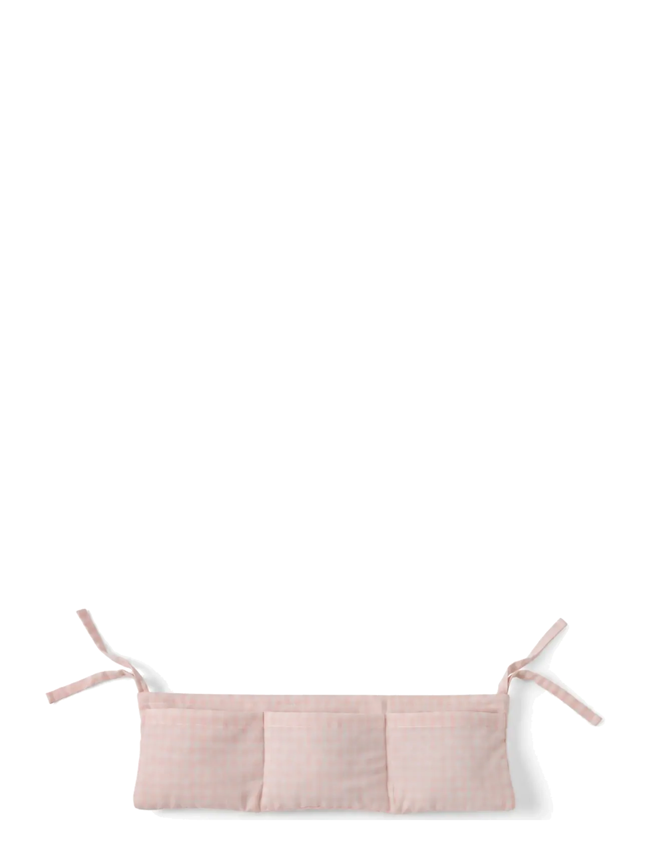 Smallstuff - Hanging organizer for doll bed and doll accessories, rose gingham - dukketilbehør - rose - 2