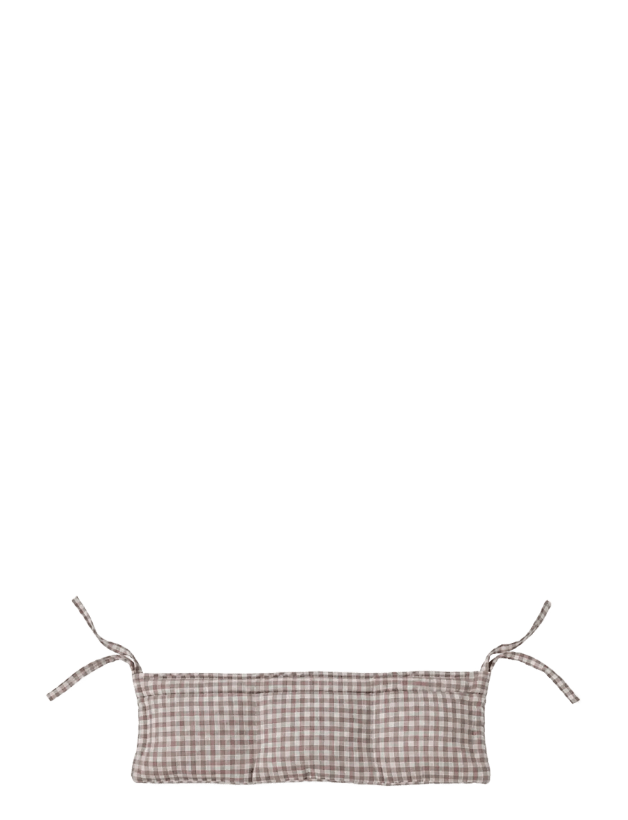 Smallstuff - Hanging organizer for doll bed and doll accessories, rose gingham - puppen-zubehör - sandy - 2