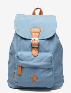 Baggy back Pack, cloudy with leather Star, Smallstuff