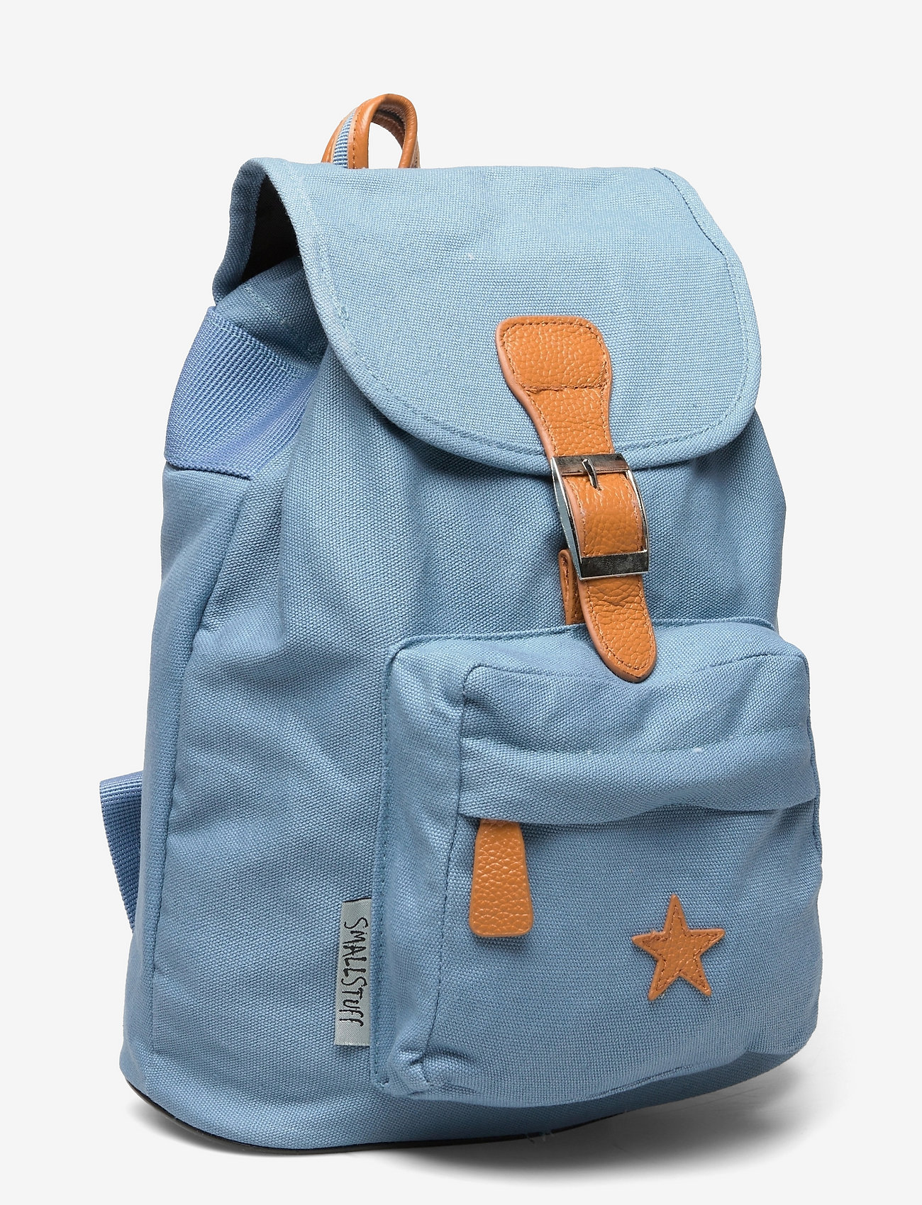 Smallstuff - Baggy back Pack, cloudy with leather Star - backpacks - cloudy - 2