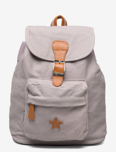 Baggy back Pack, rose lavender with leather Star, Smallstuff