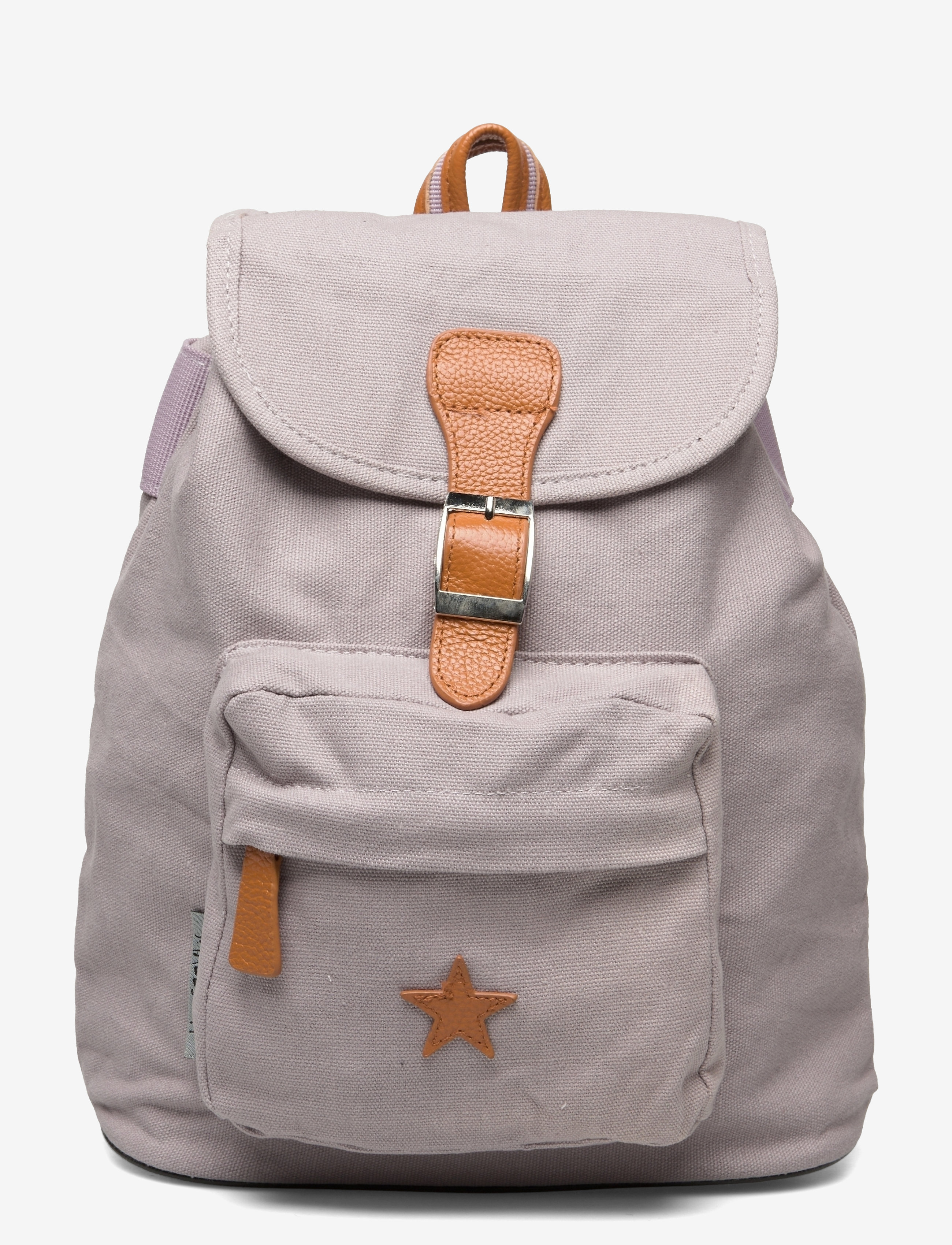 Smallstuff Baggy Back Pack, Rose Lavender With Leather Star, 29X 25X 9 cm, Purple, Tasker > Rygsække, Børn