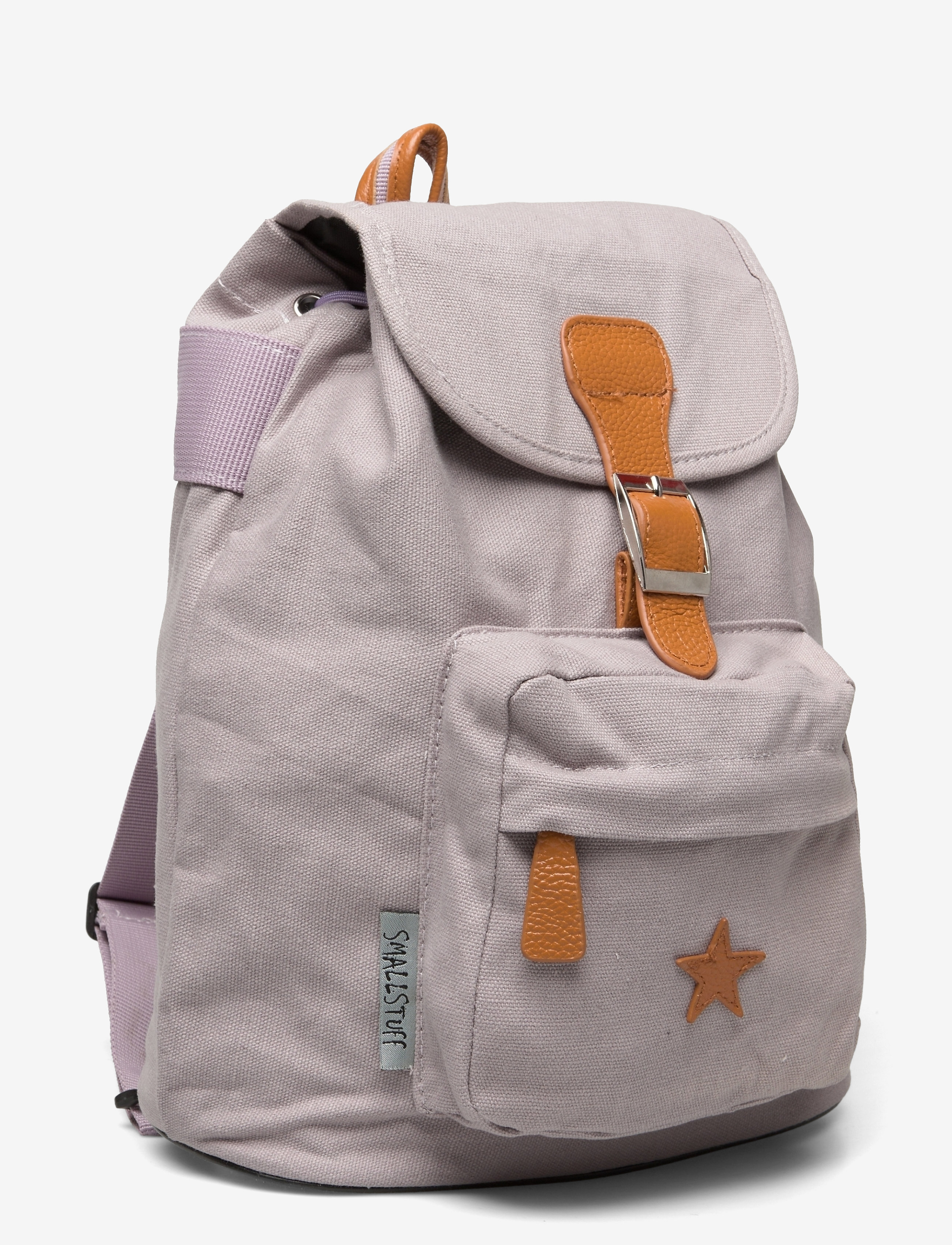Smallstuff - Baggy back Pack, rose lavender with leather Star - rucksäcke - lavender - 2