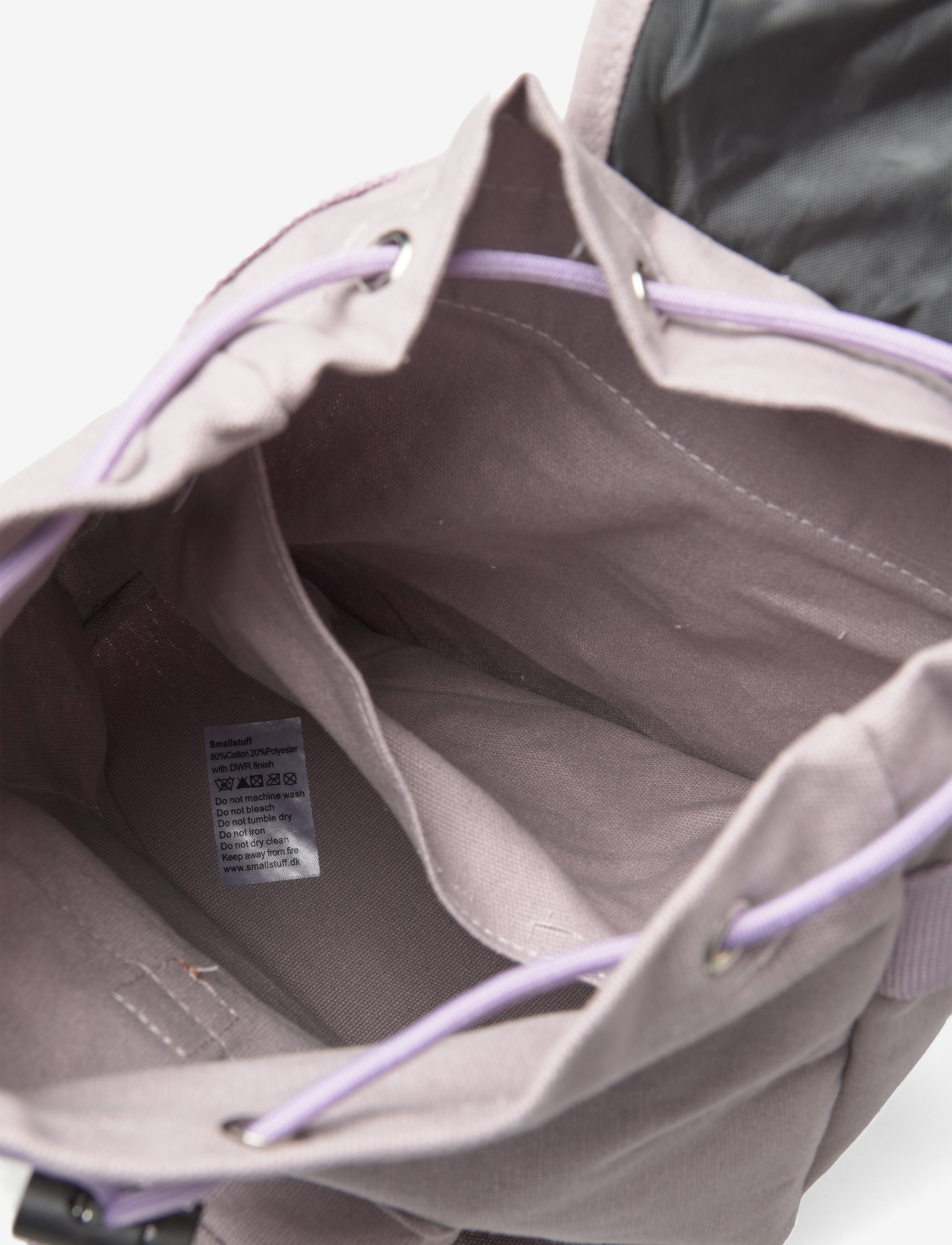 Smallstuff - Baggy back Pack, rose lavender with leather Star - rucksäcke - lavender - 3