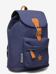 Smallstuff - Baggy back Pack, navy with leather Star - gode sommertilbud - navy - 2