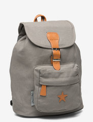 Smallstuff - Baggy back Pack, grey with leather Star - sommerschnäppchen - grey - 2