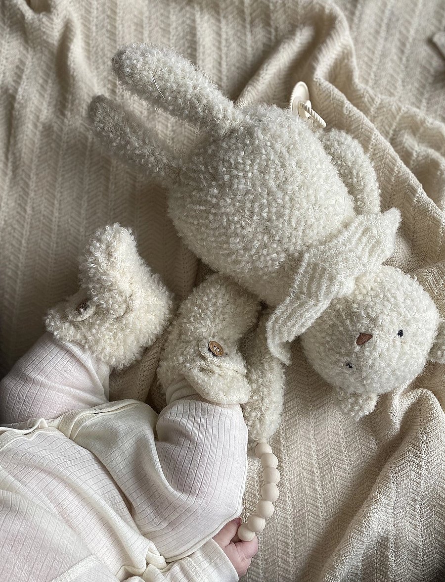 Smallstuff - Booties bouclé merino wool - geschenkideen - off. white - 0