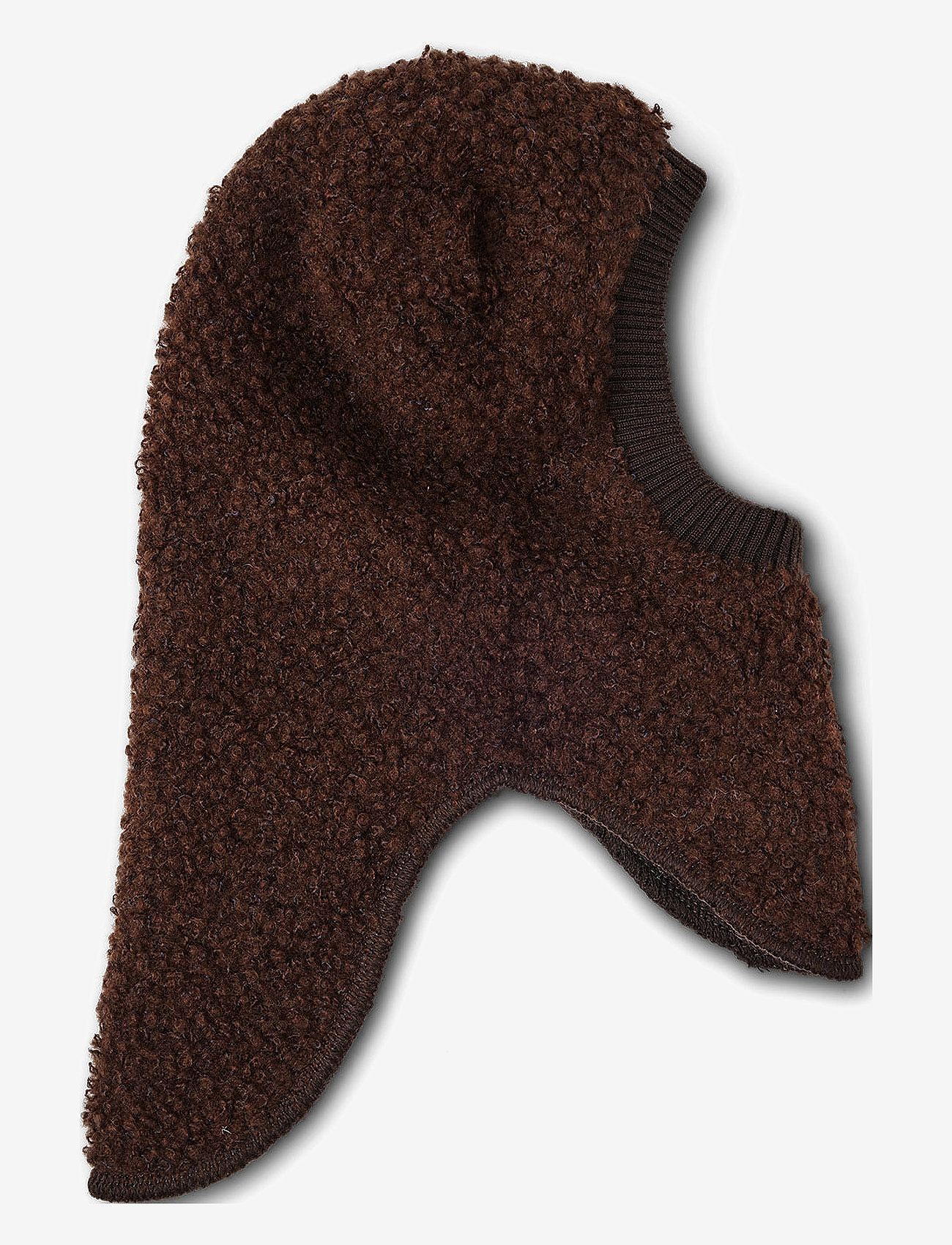 Smallstuff - Balaclava bouclé merino wool - talveaksessuaarid - brown - 0