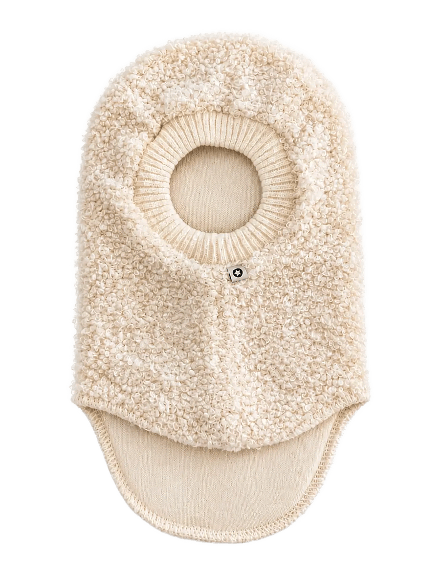 Smallstuff - Balaclava bouclé merino wool - vinteraccessoarer - off. white - 0
